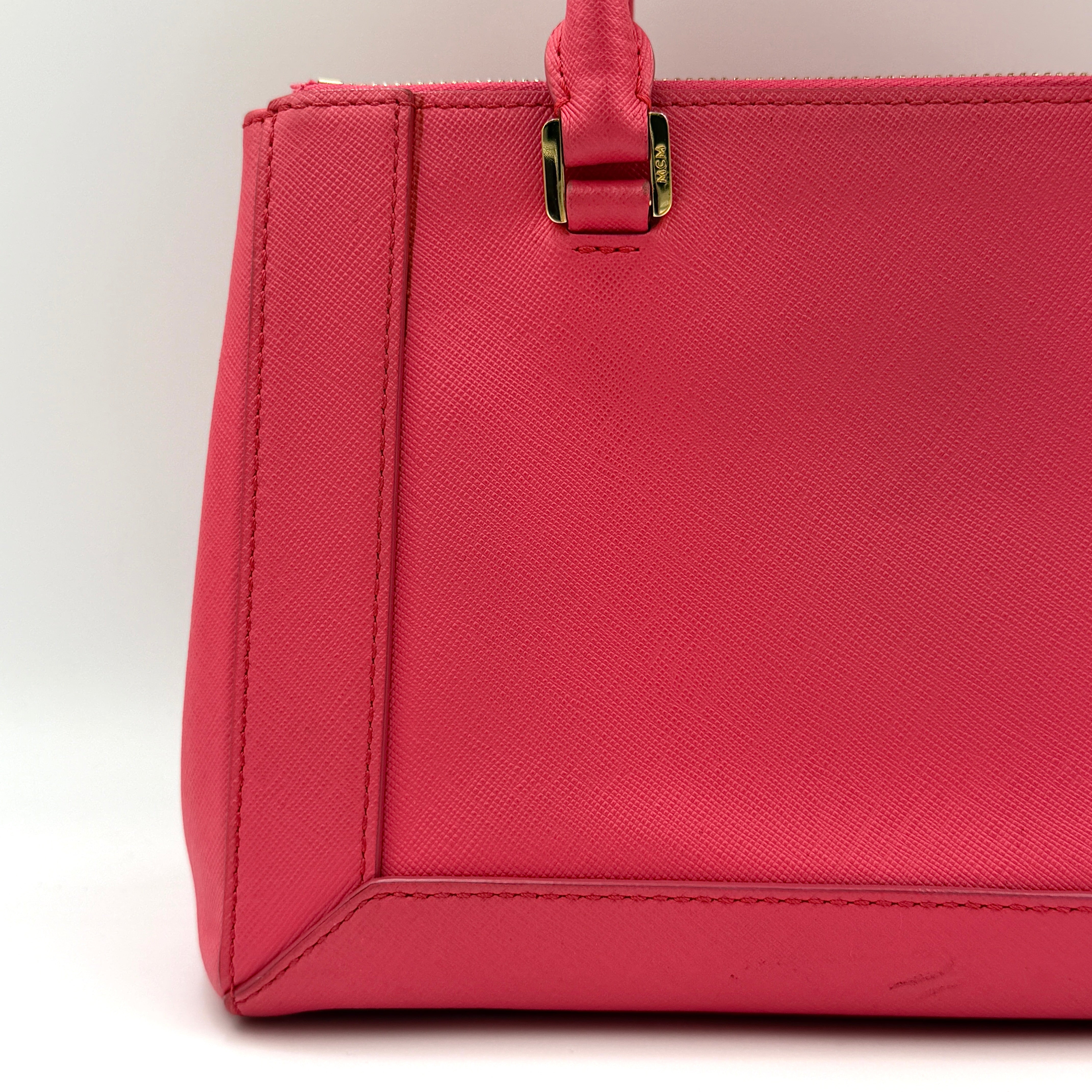 MCM 2Way Nuovo Handbag Pink