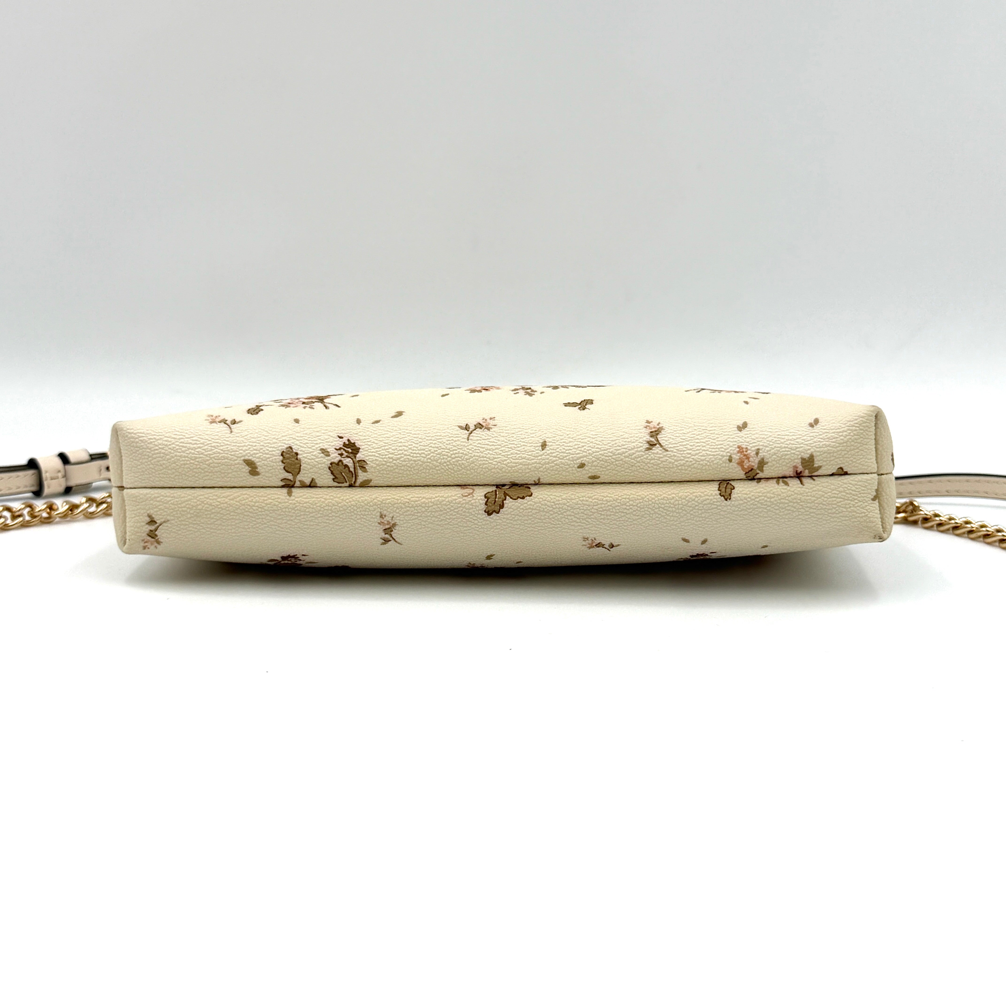 Coach Floral Crossbody Bag Cream