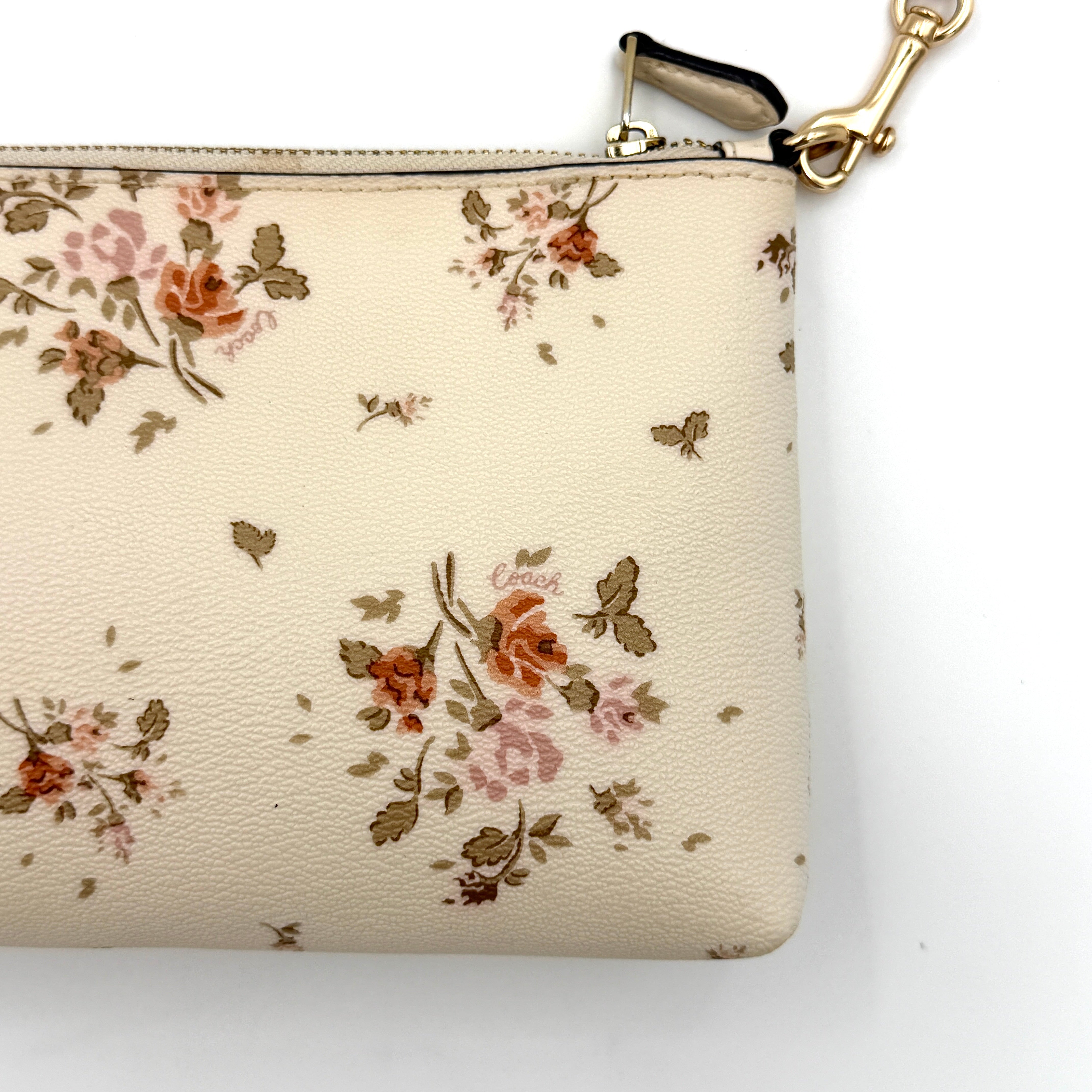 Coach Floral Crossbody Bag Cream