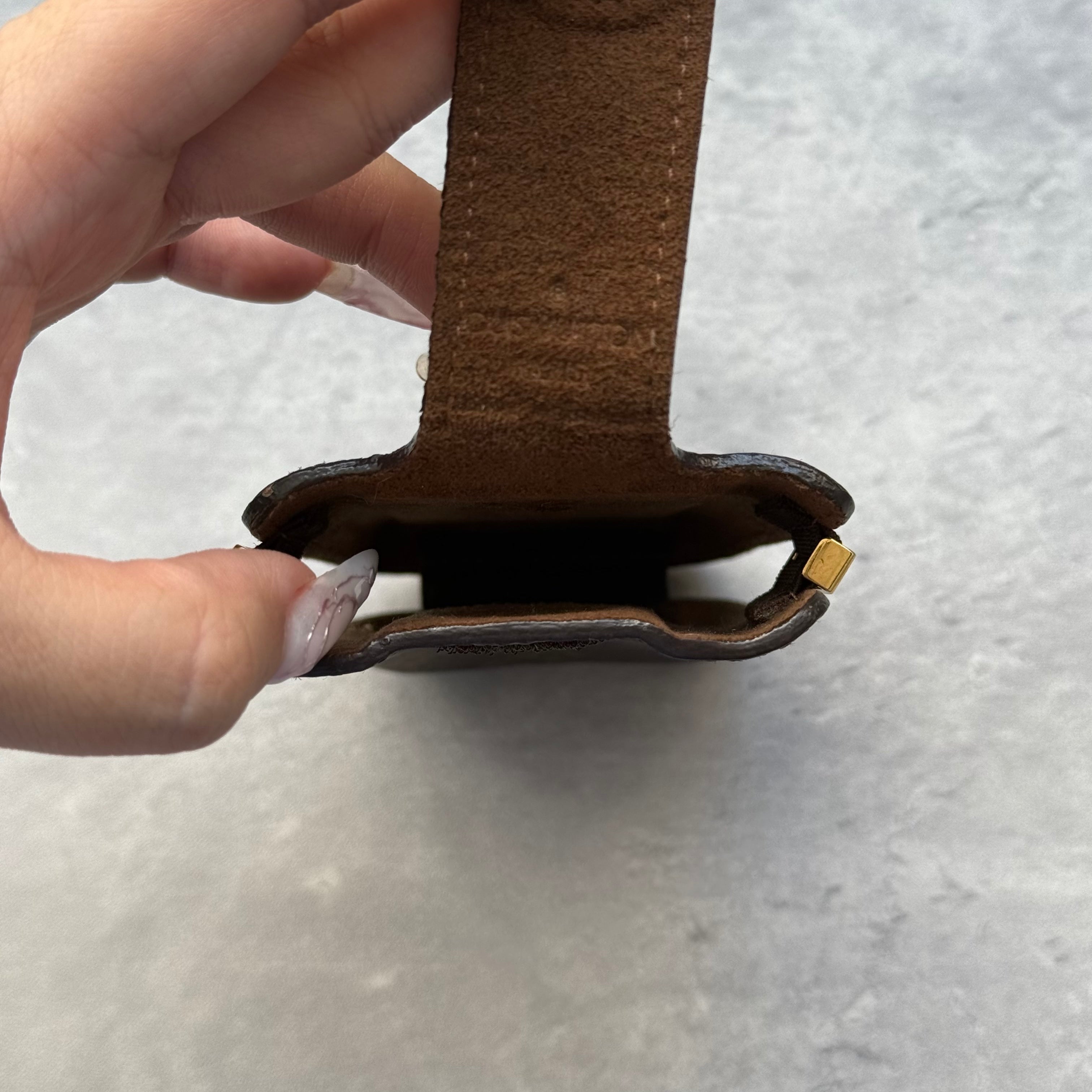 Louis Vuitton Monogram Etui Accessory Case Brown