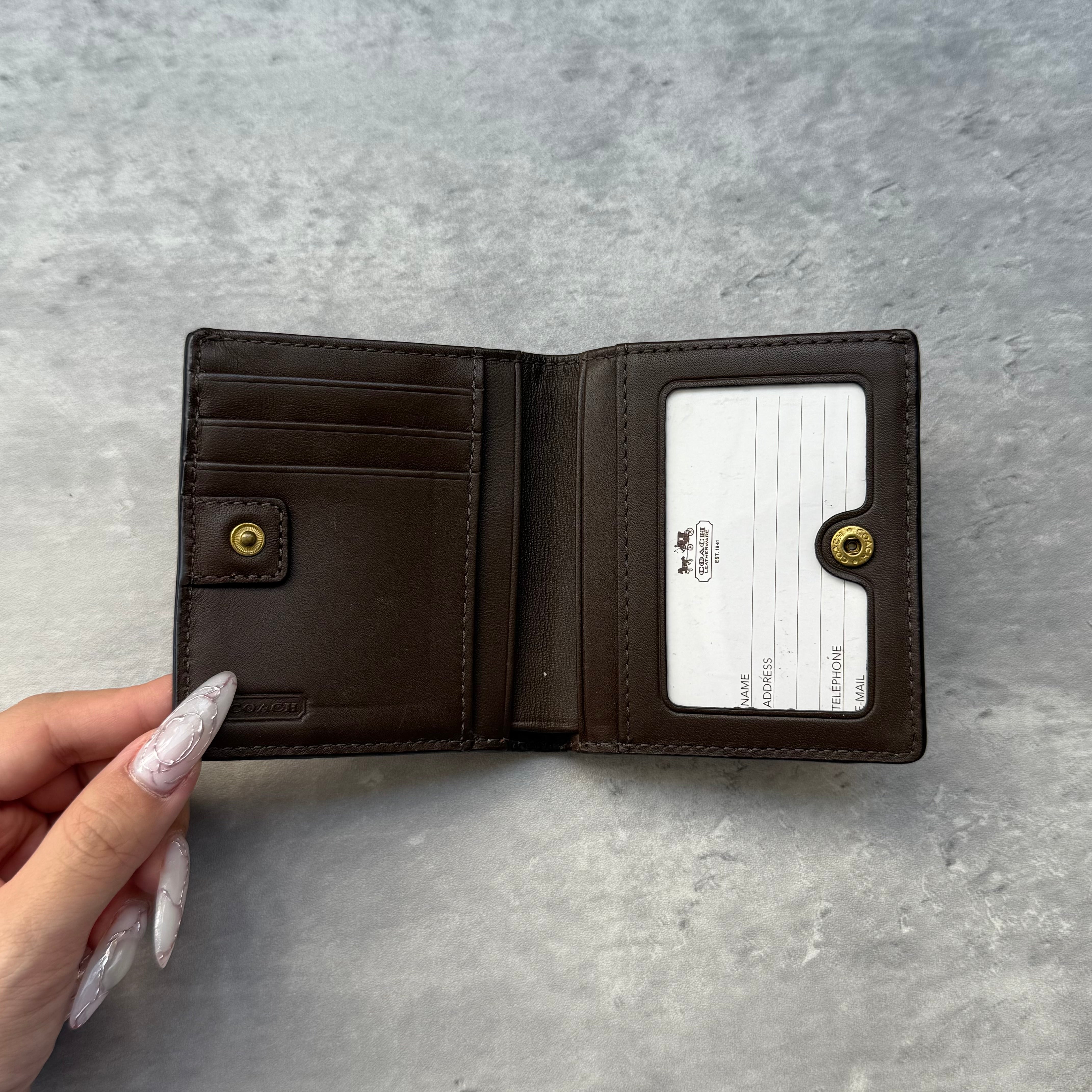 Coach Gold Metallic Small Wallet