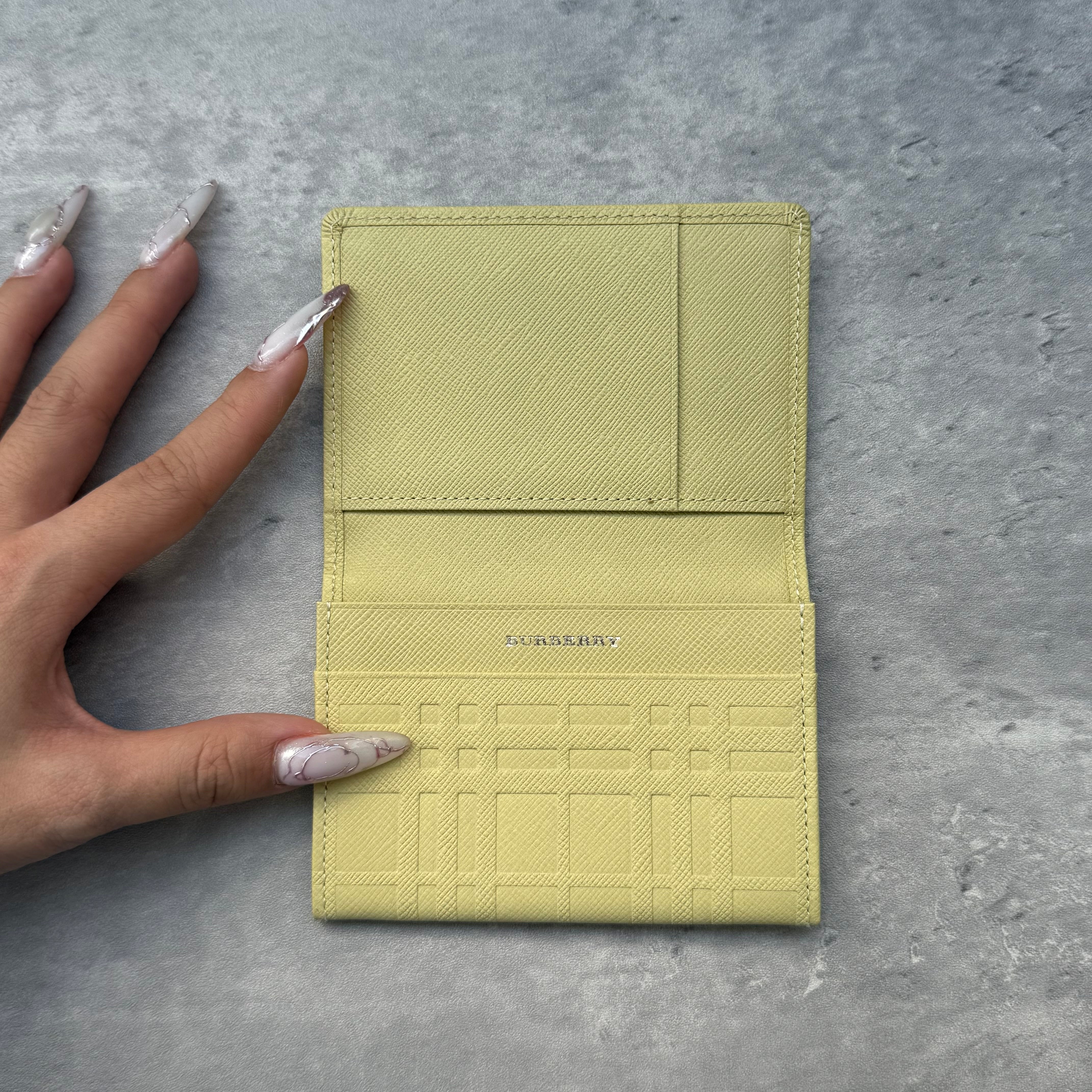 Burberry Nova Check Cardholder Yellow