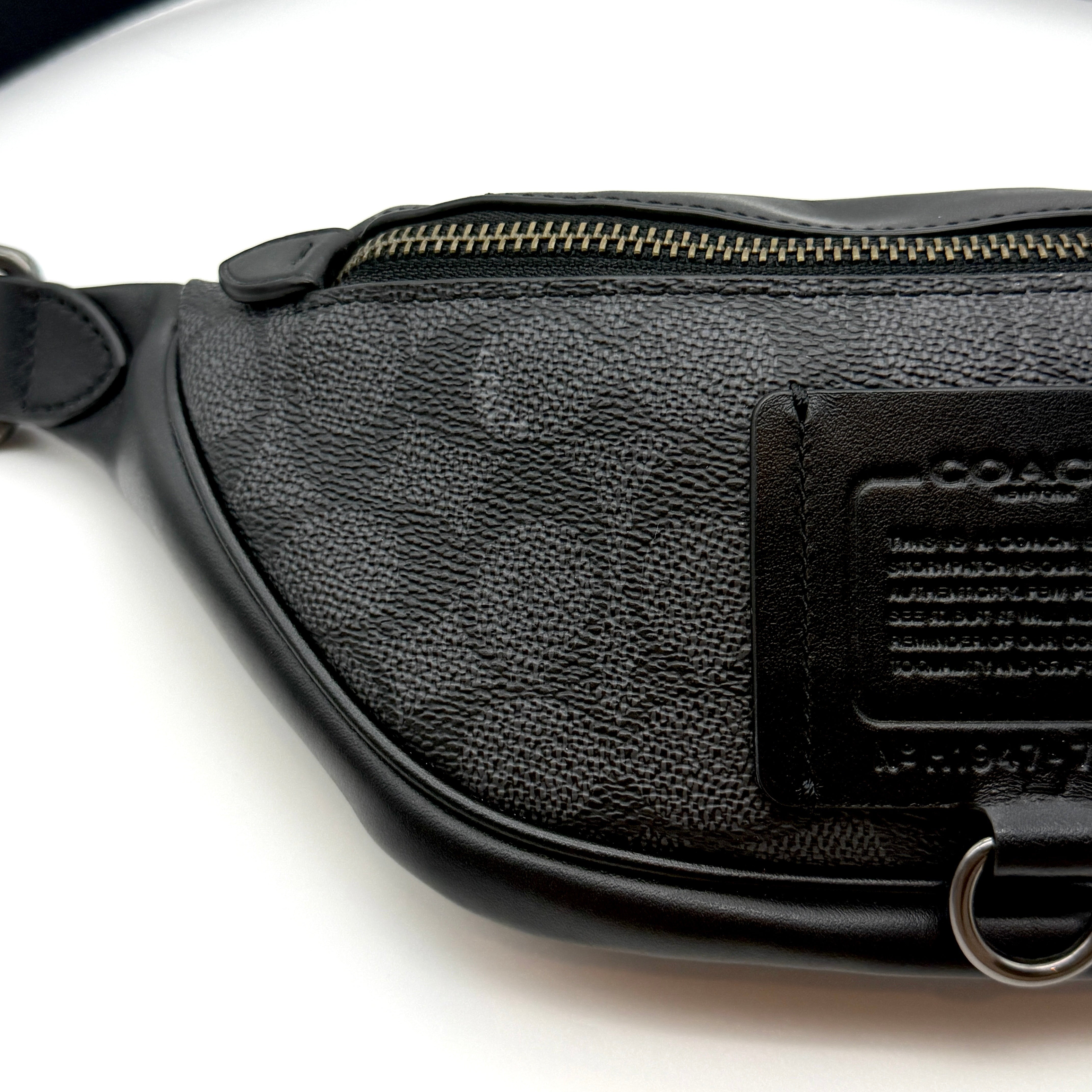 Coach Signature Rivington Belt Bag Black