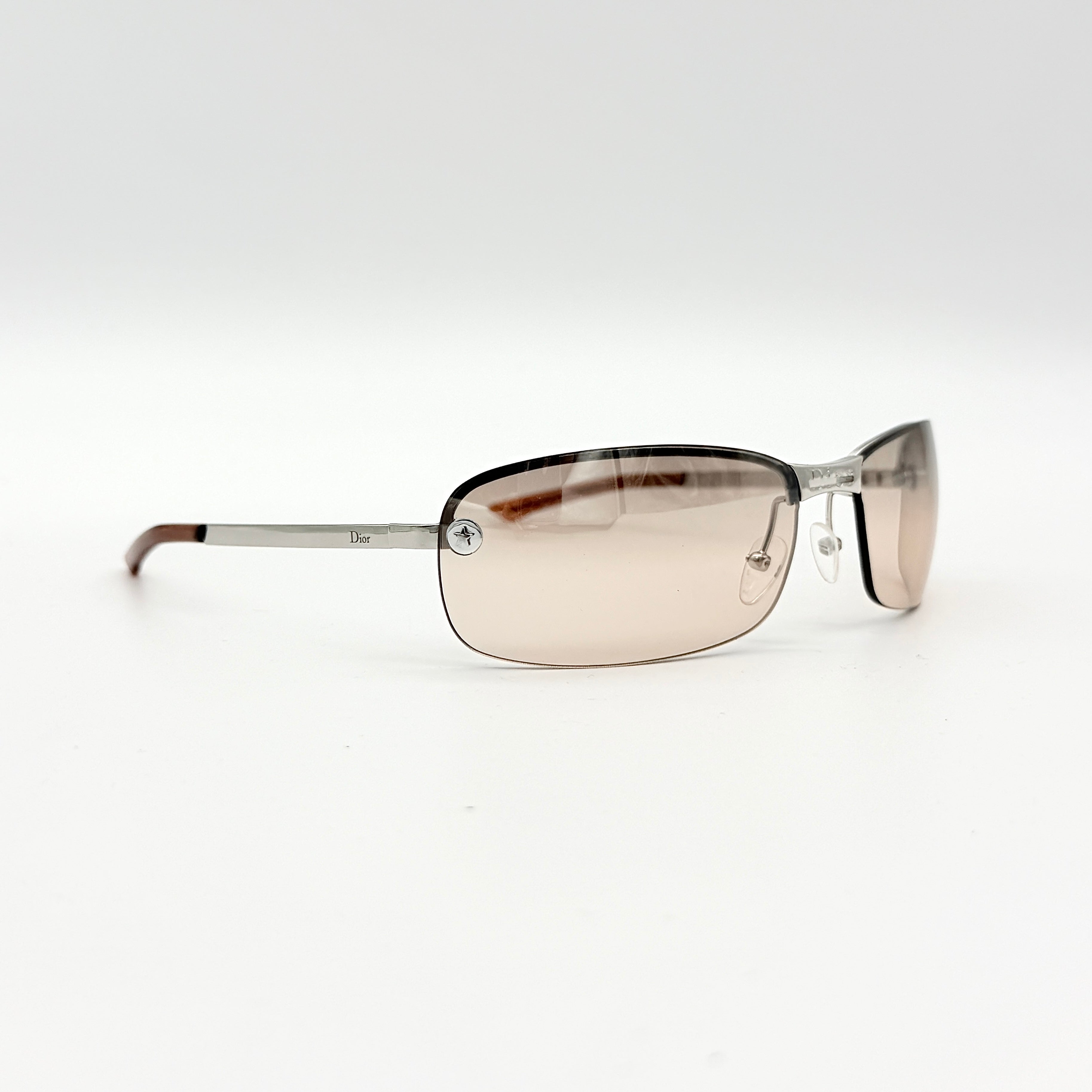 Dior Y2K Adiorable 3/L YB7KH Sunglasses Silver/Brown