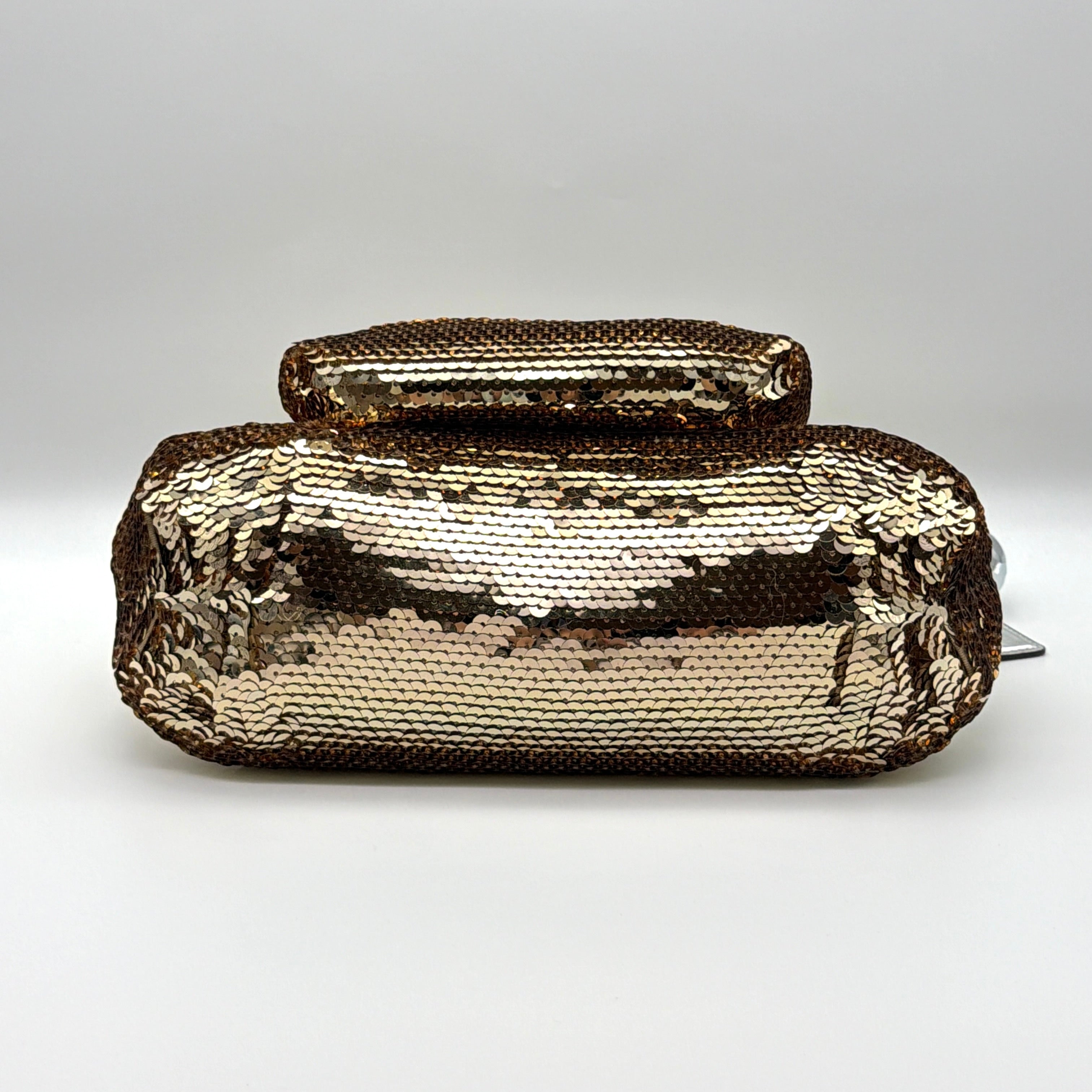 Coach 2Way Poppy Sequin Disco Shoulder Bag Gold