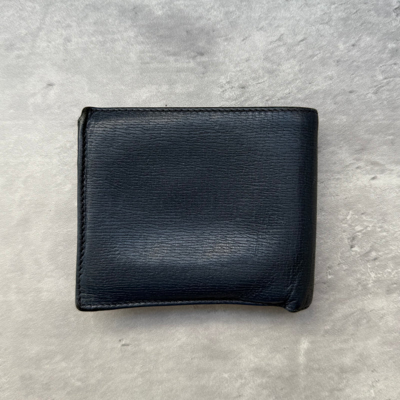 Gucci Monogram Bifold Wallet Dark Blue/White
