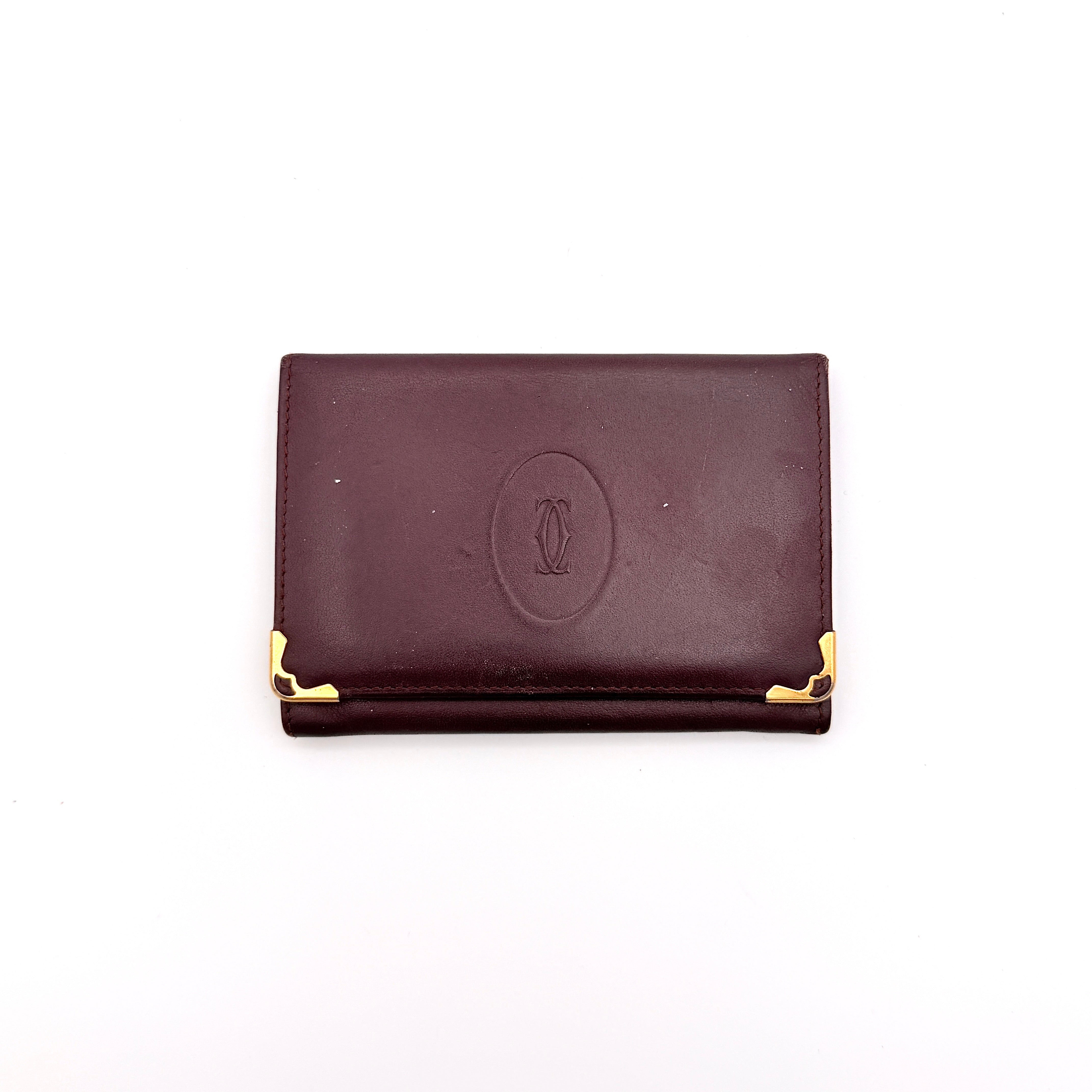 Cartier Must de Cartier Bordeaux Card Holder Burgundy