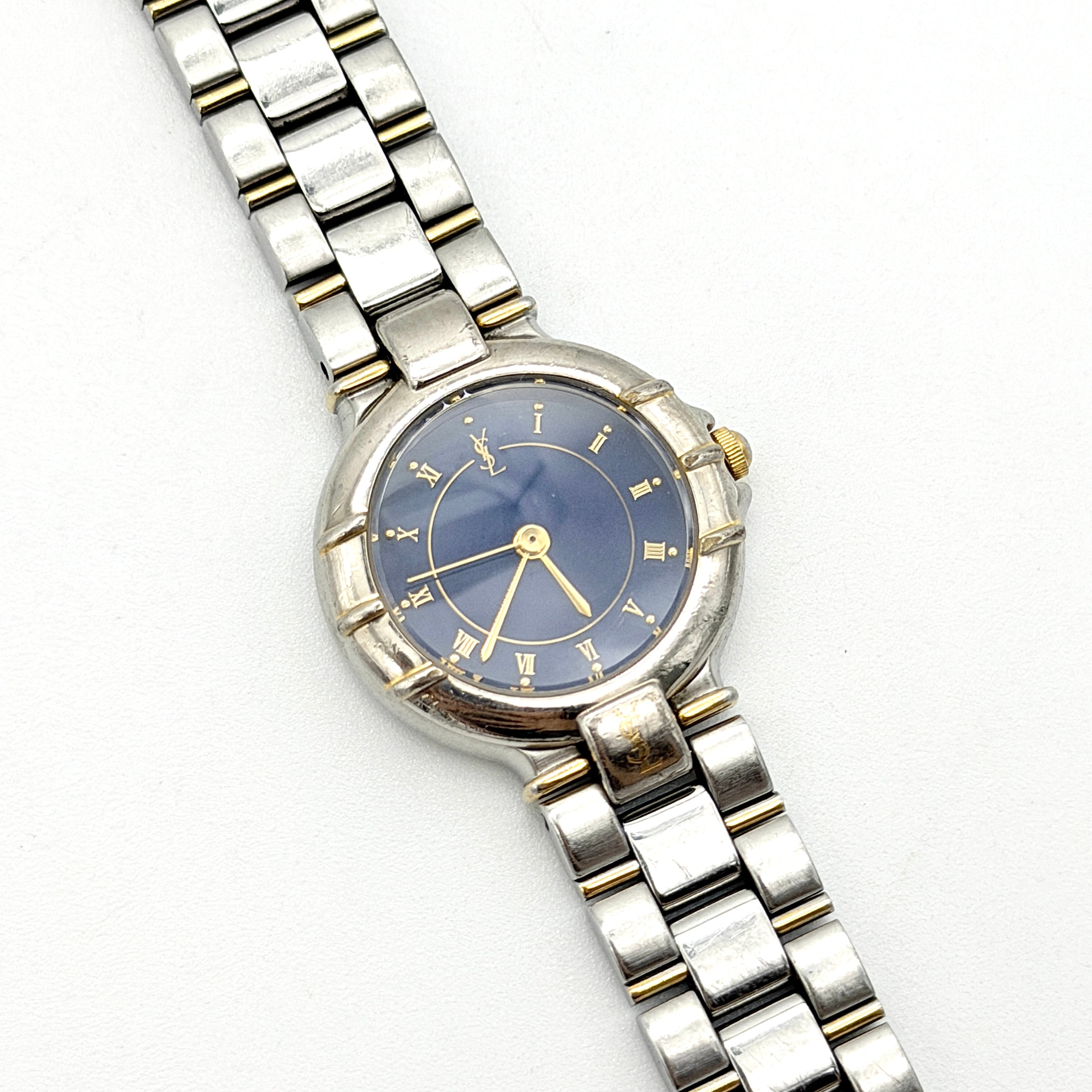 Yves Saint Laurent 4630-E63468Y Blue Dial Quartz Watch