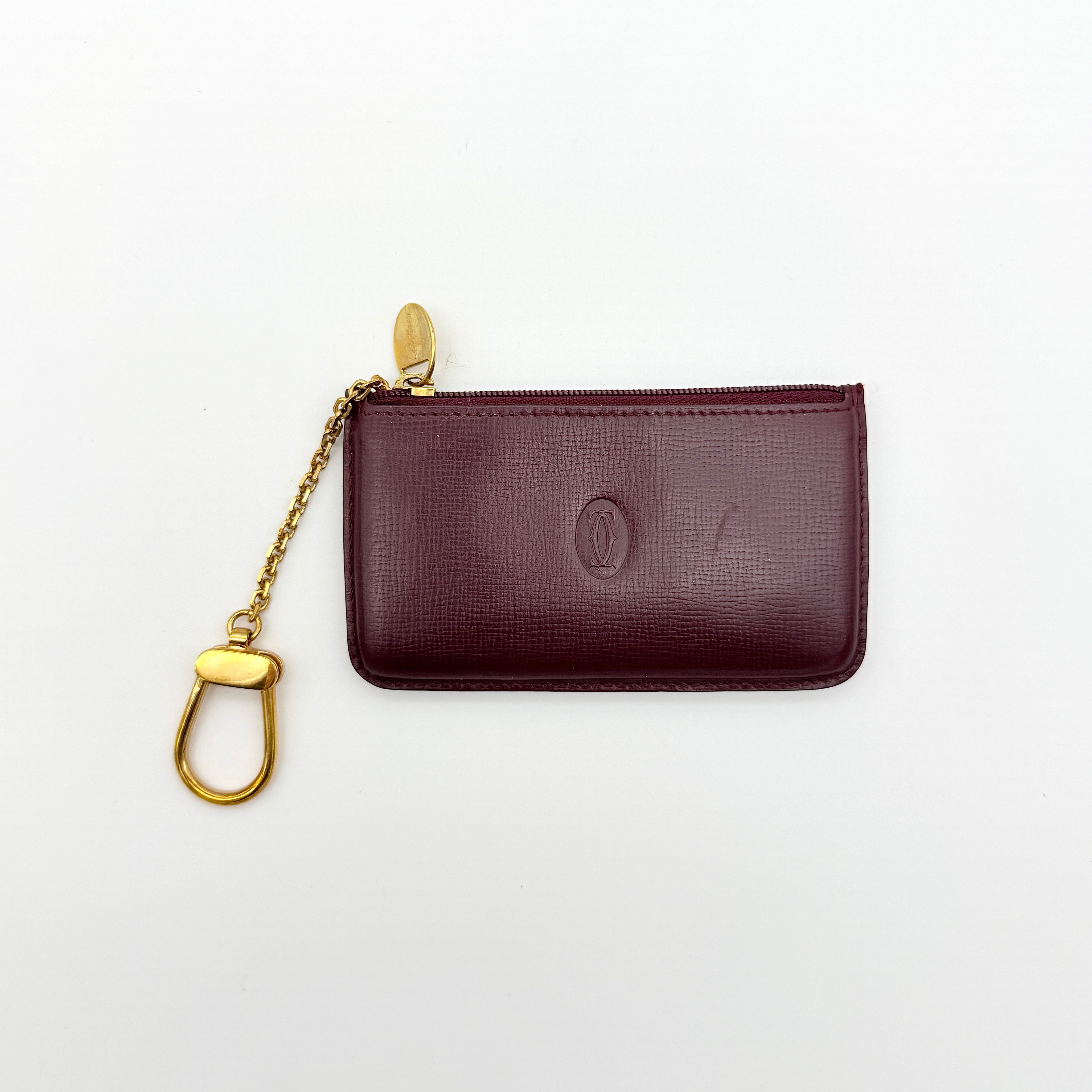Cartier Must de Cartier Coin Purse Burgundy