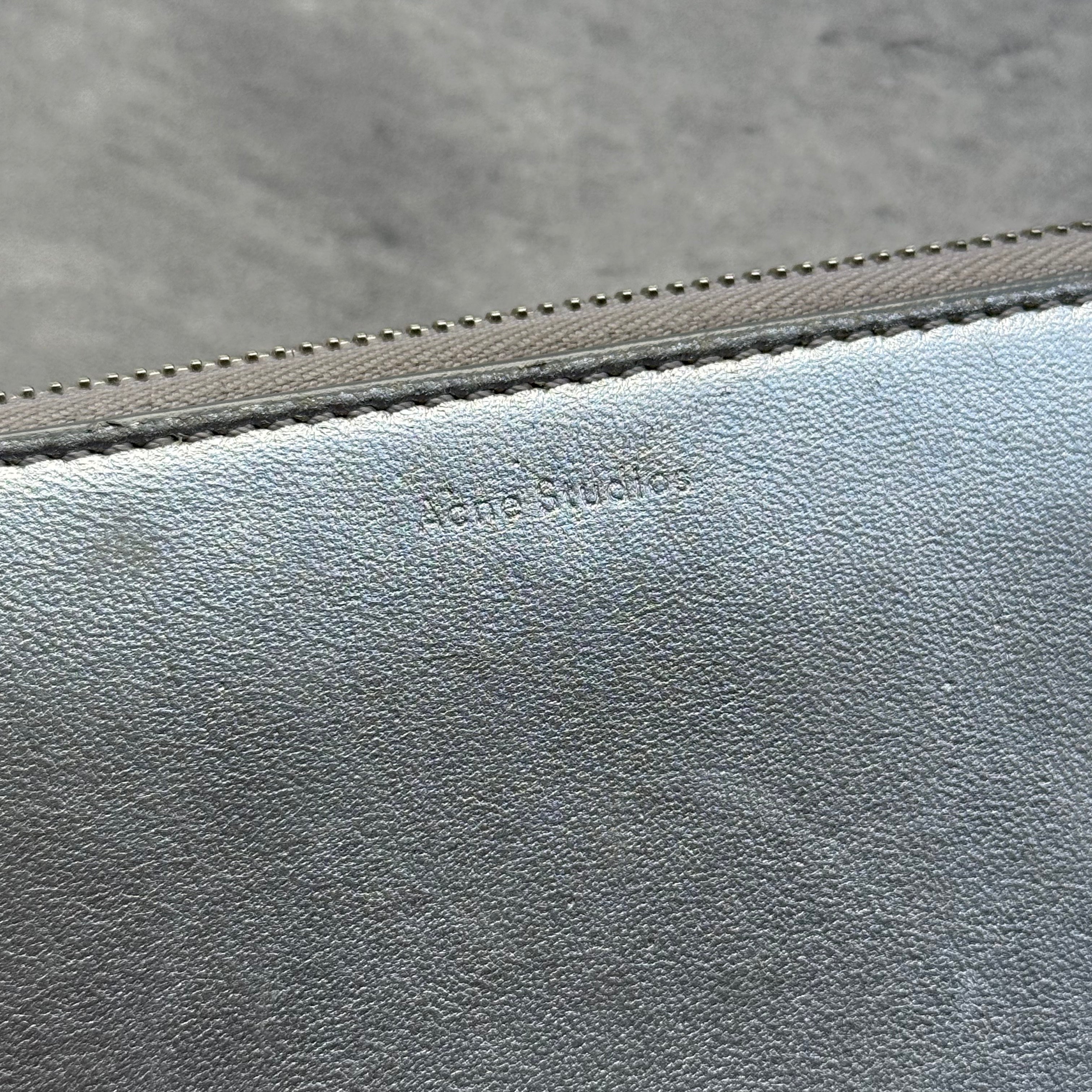 Acne Studios Metallic Silver Long Wallet