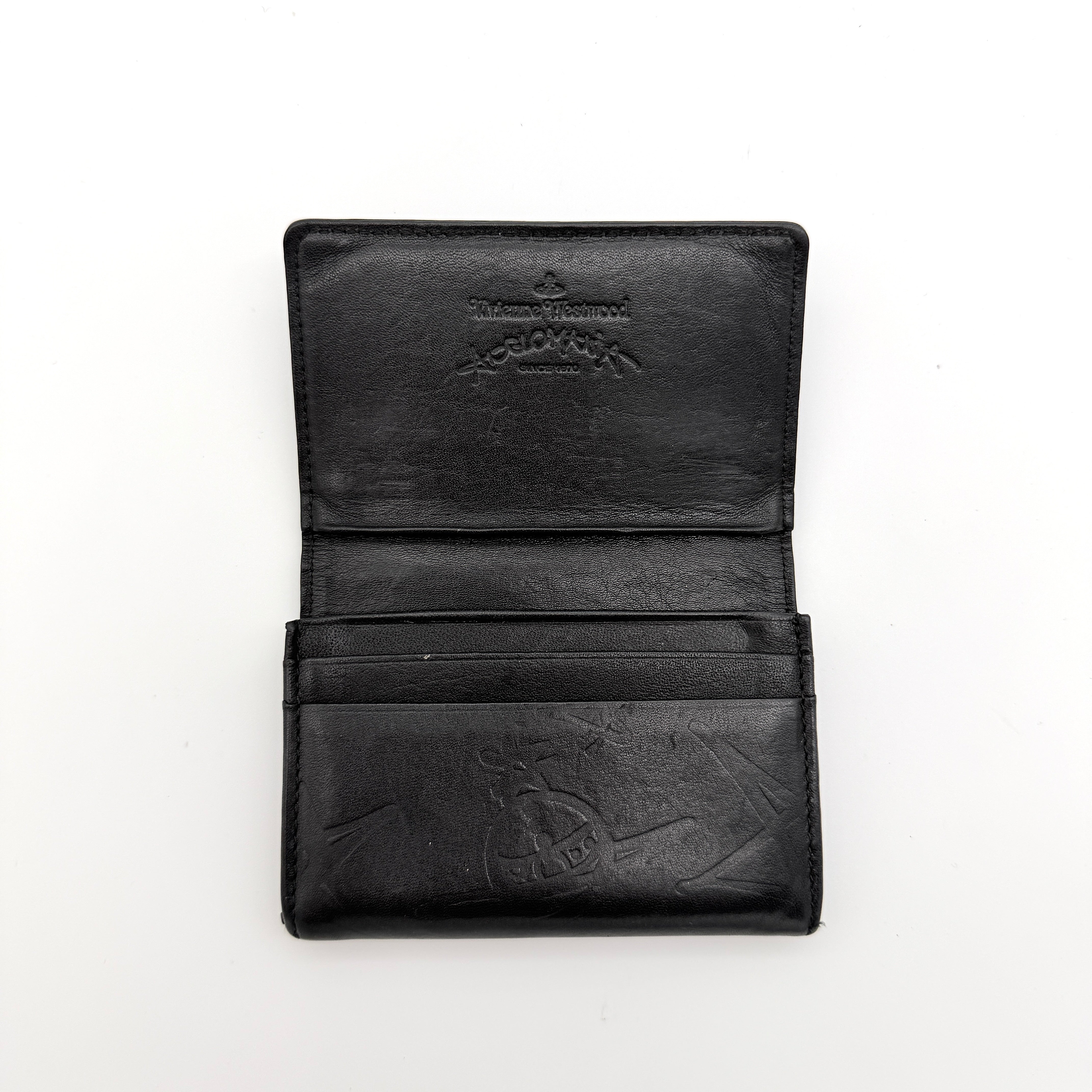 Vivienne Westwood Anglomania Orb Card Holder Wallet Black