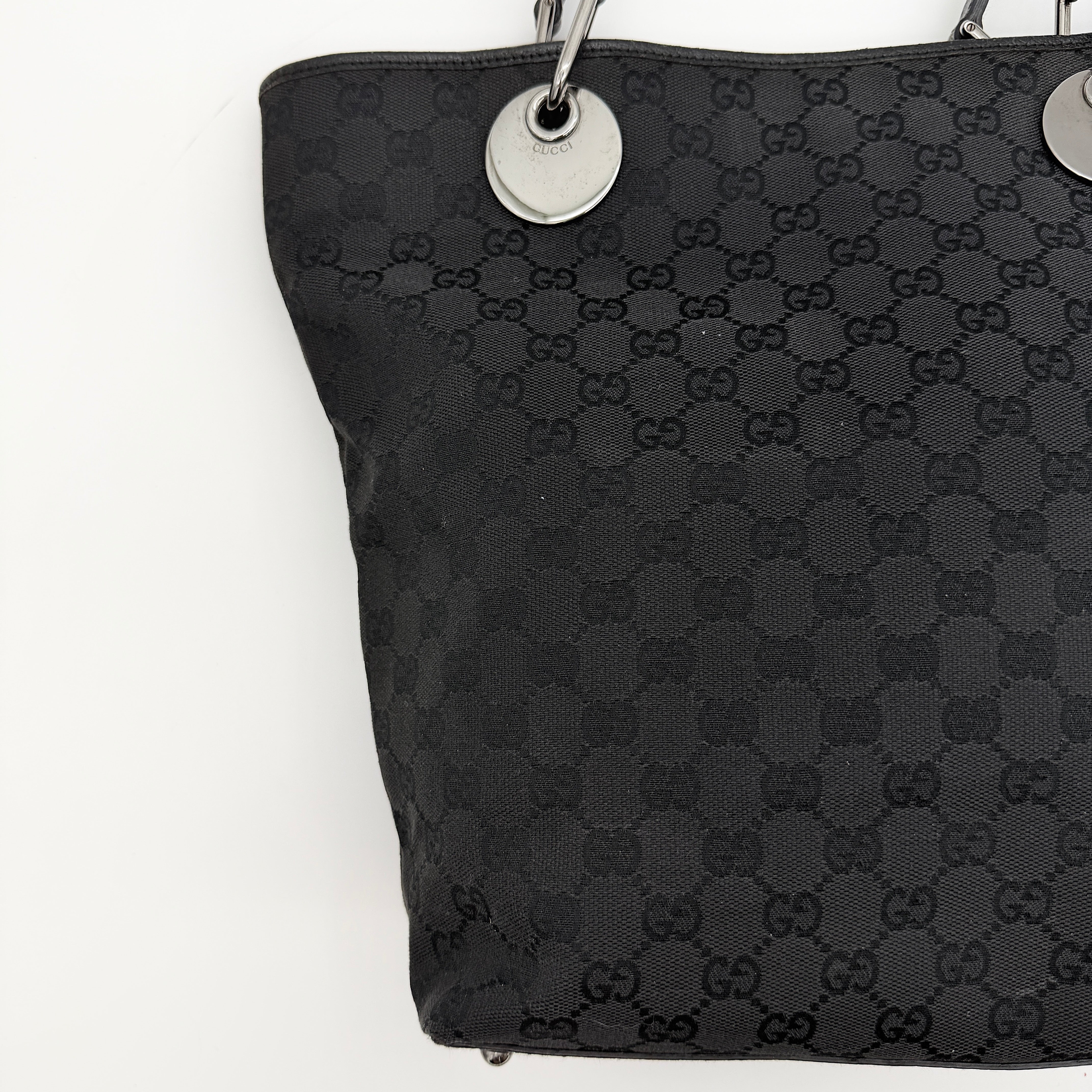 Gucci GG Monogram Eclipse Tote Bag Black