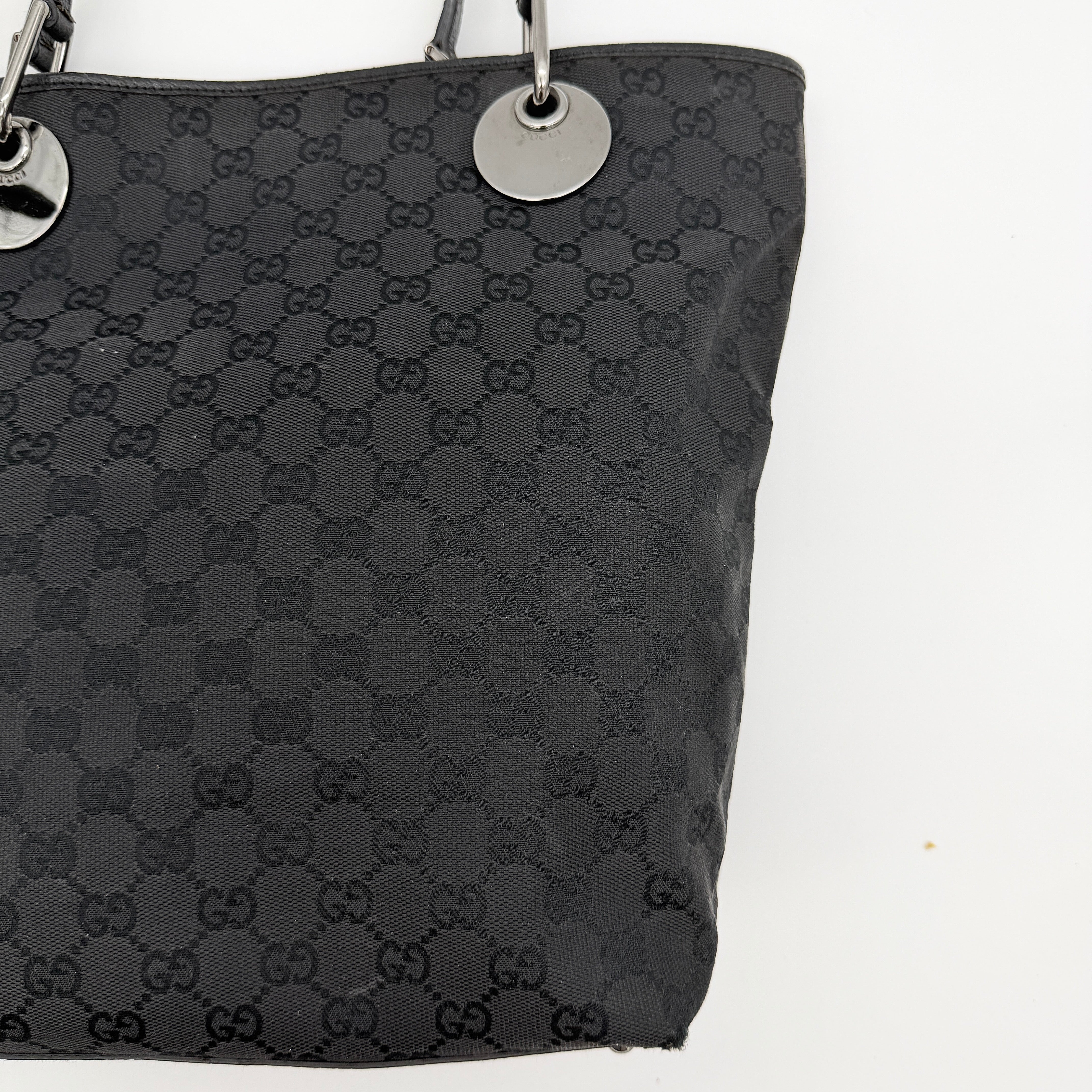 Gucci GG Monogram Eclipse Tote Bag Black
