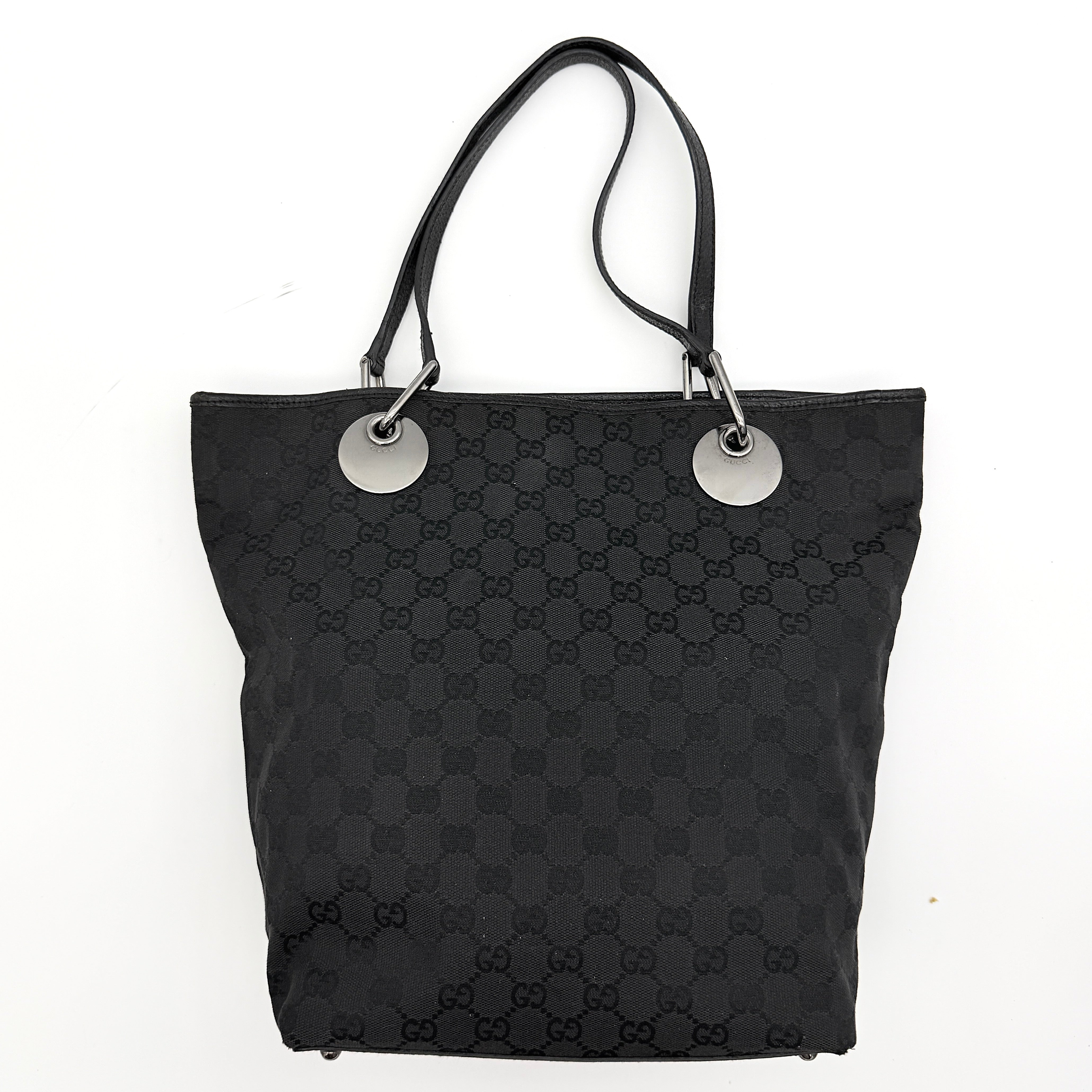 Gucci GG Monogram Eclipse Tote Bag Black