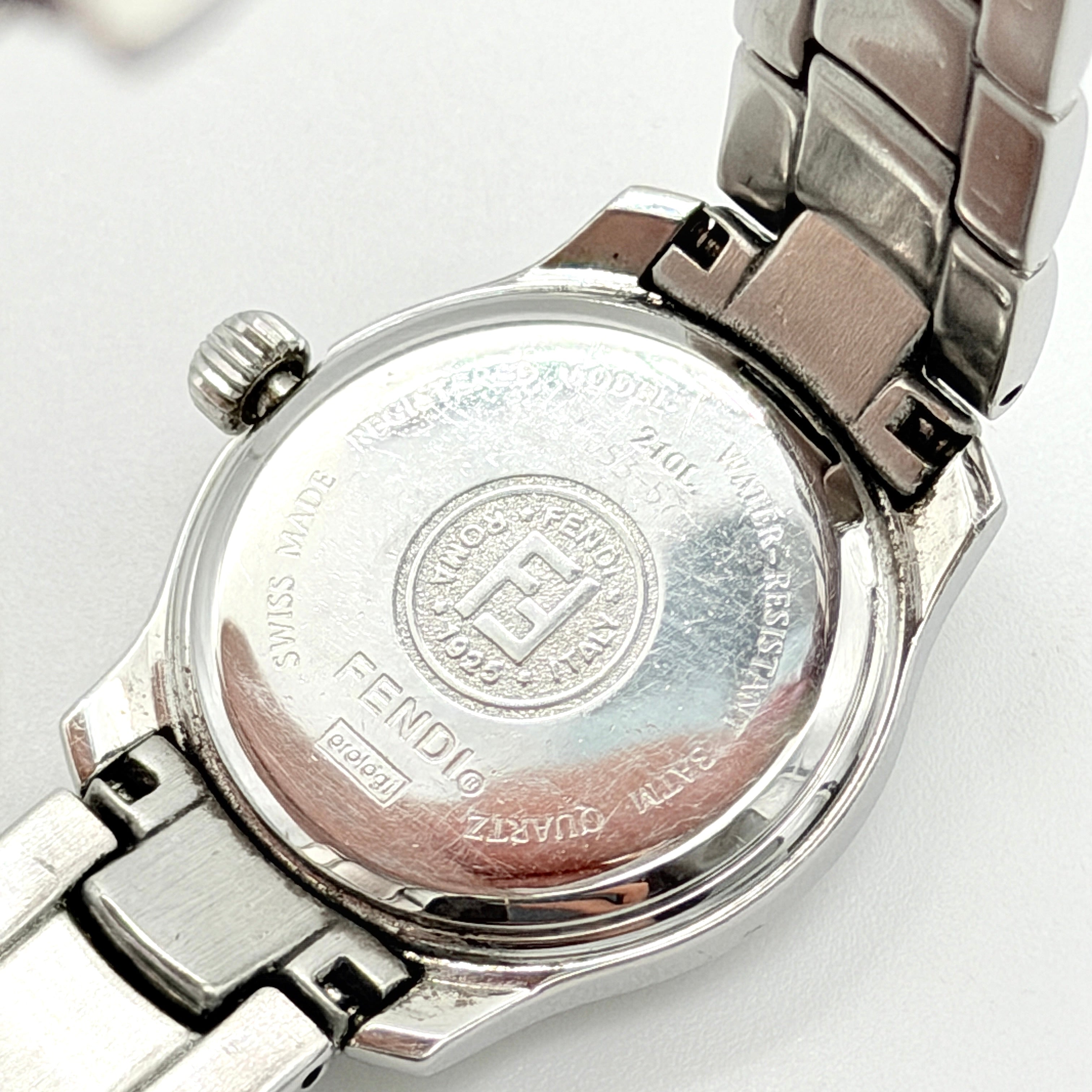 Fendi 210L Stainless Steel Watch Silver