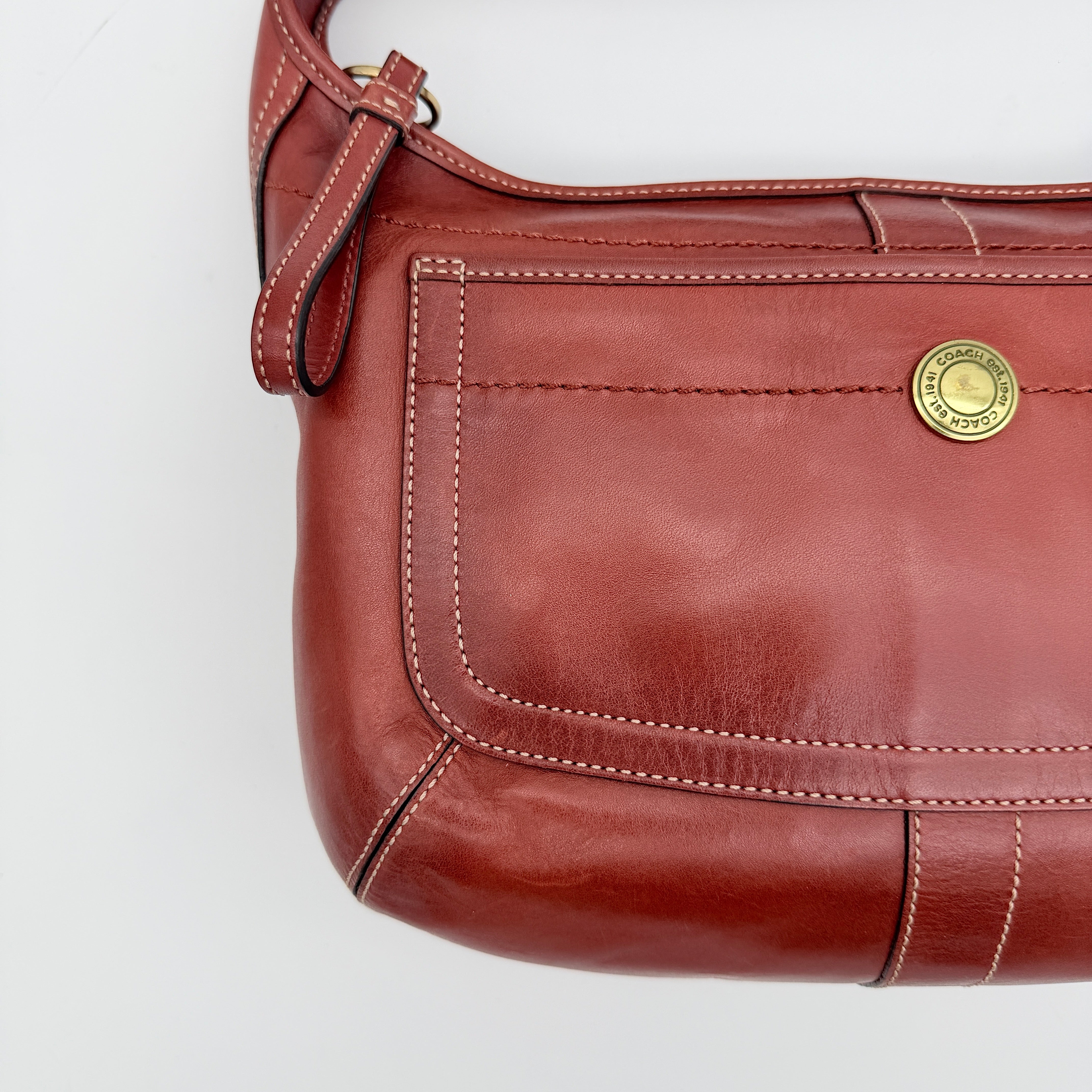 Coach Signature Ergo Hobo Shoulder Bag Brown