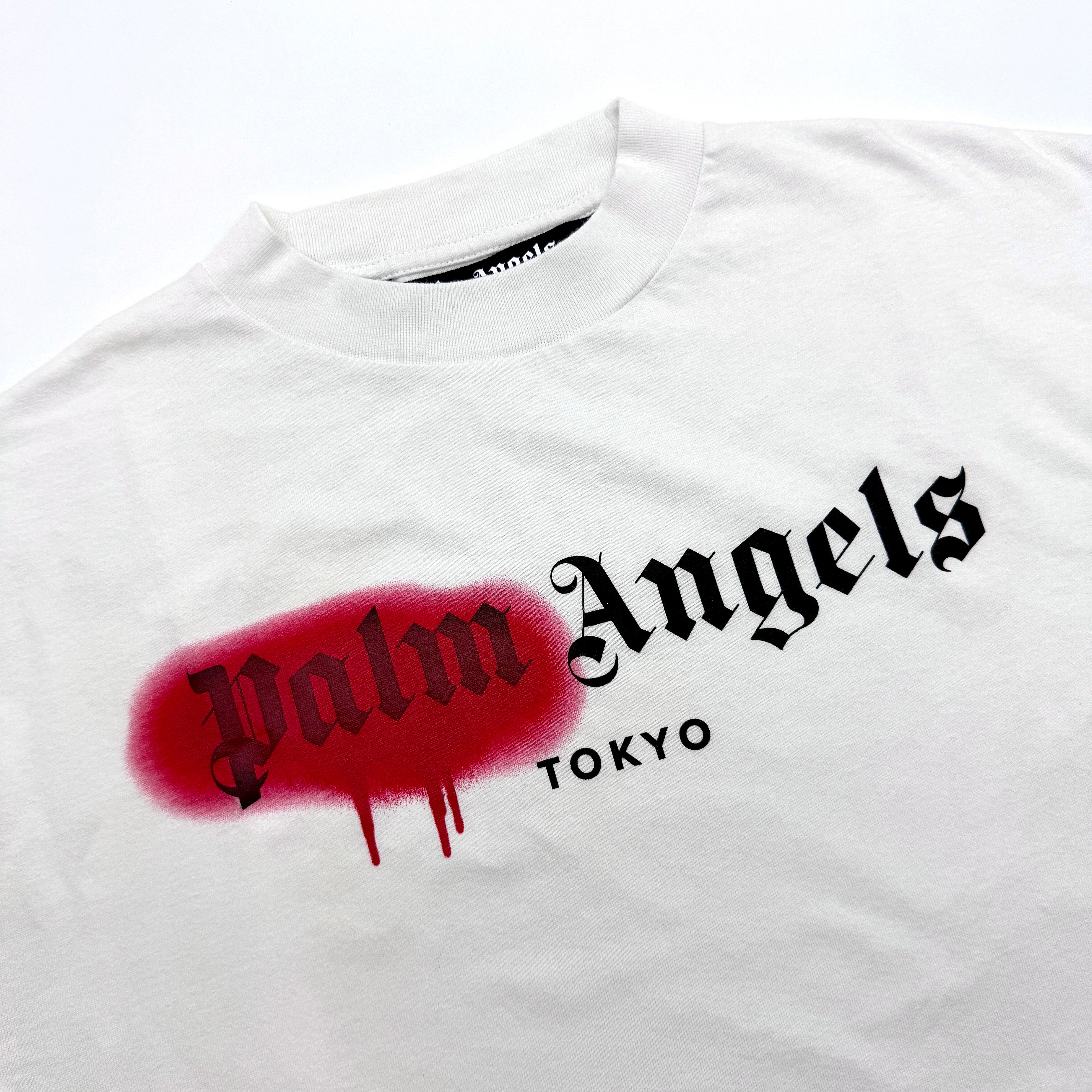 Palm Angels Tokyo Sprayed Logo T-Shirt White