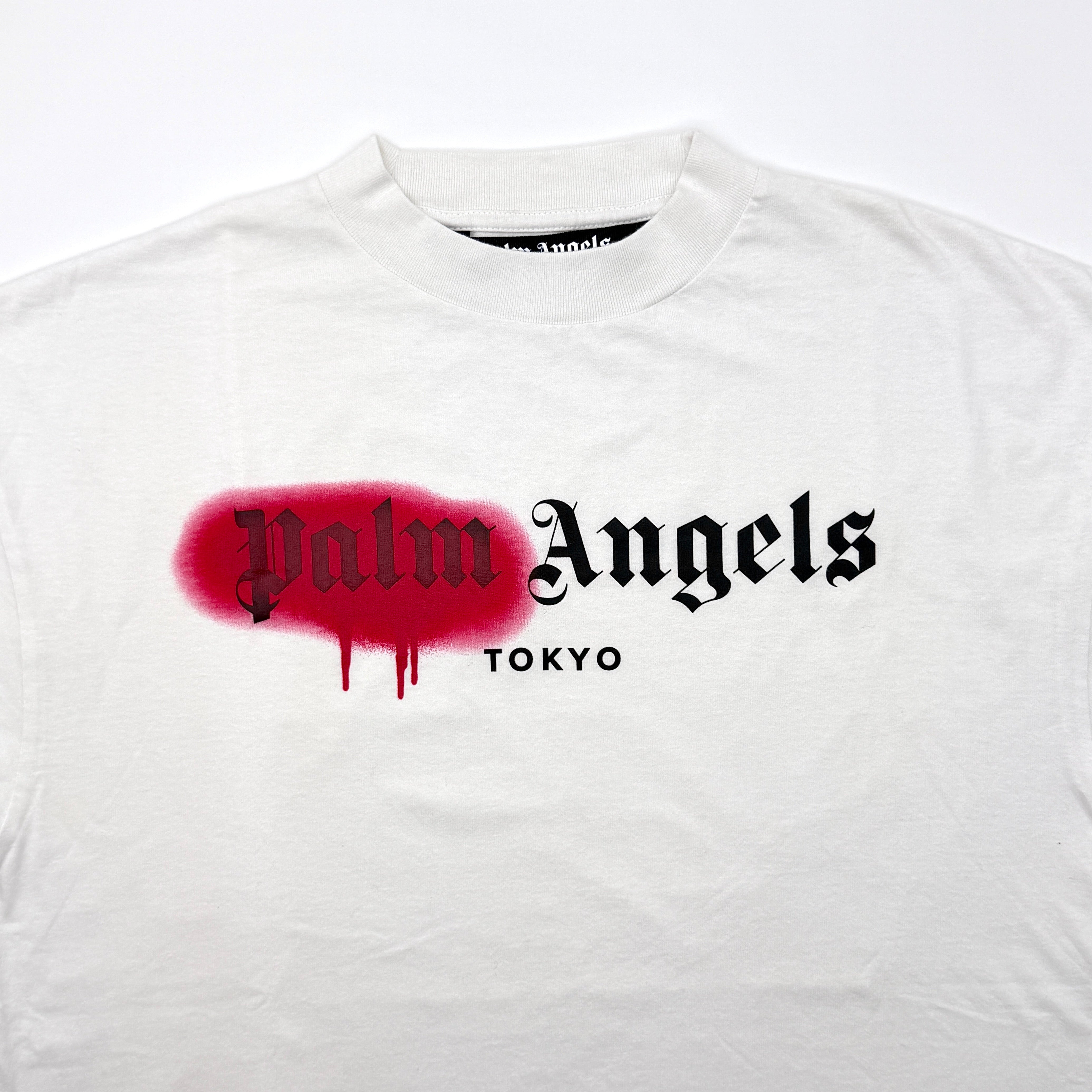 Palm Angels Tokyo Sprayed Logo T-Shirt White