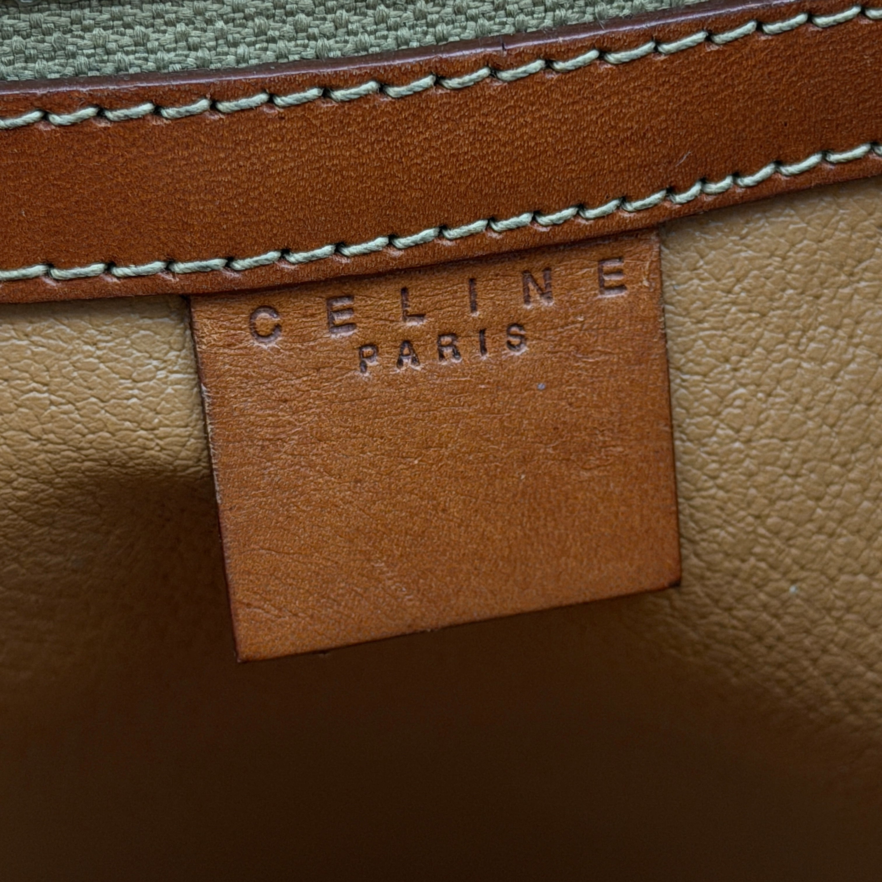 Celine Triomphe Macadam Tote Bag Brown