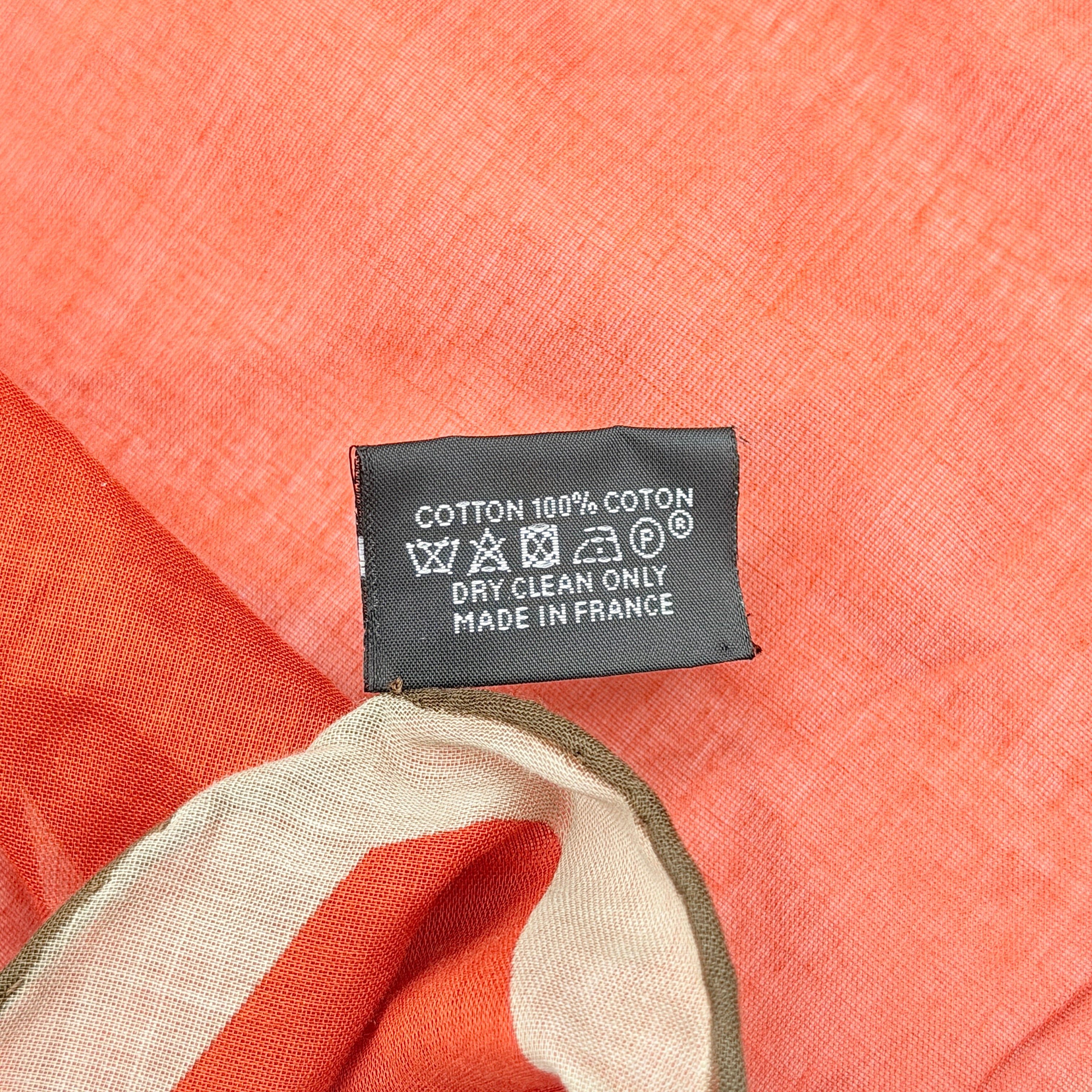 Hermès Losange Silk Scarf Orange