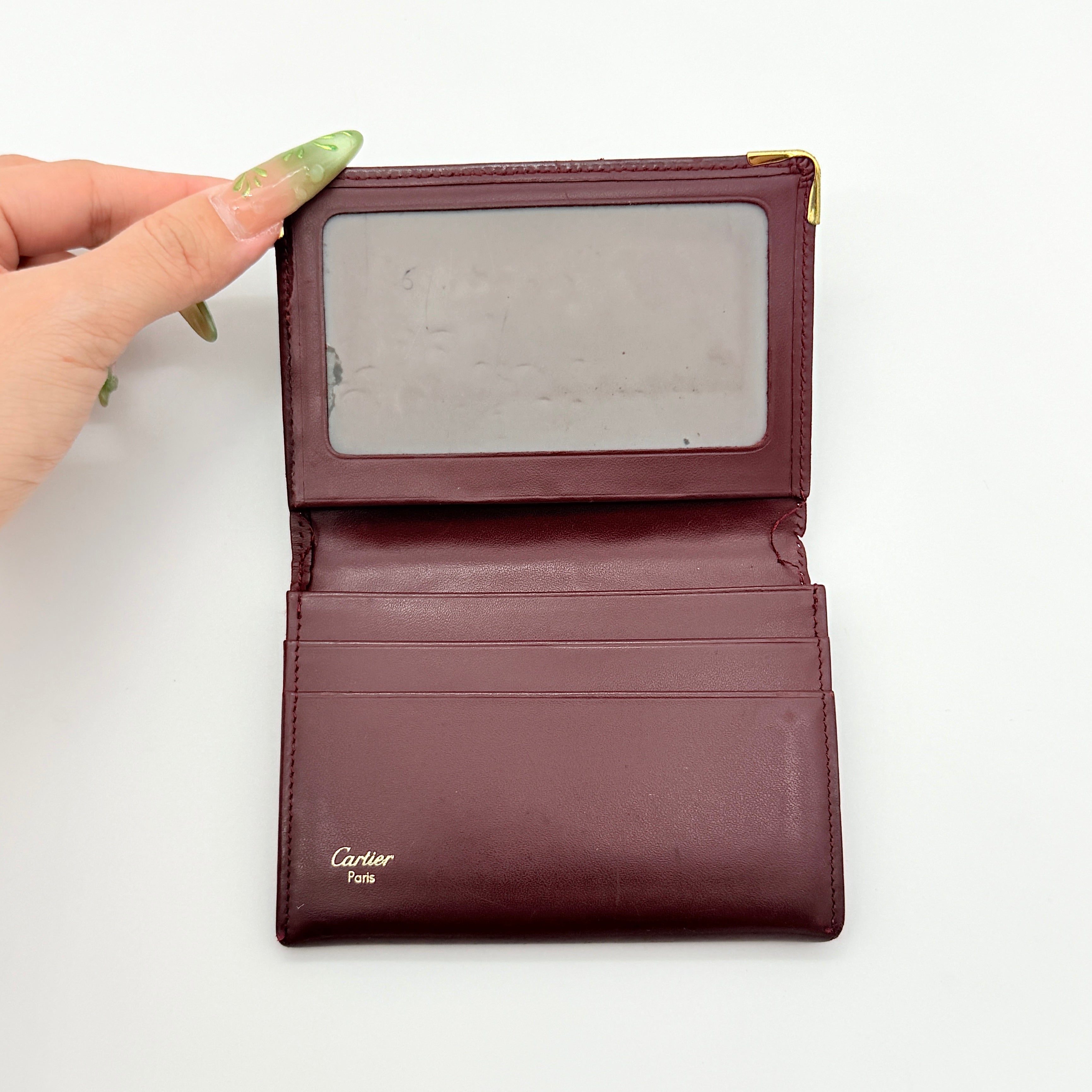 Cartier Must de Cartier Bordeaux Card Holder Burgundy