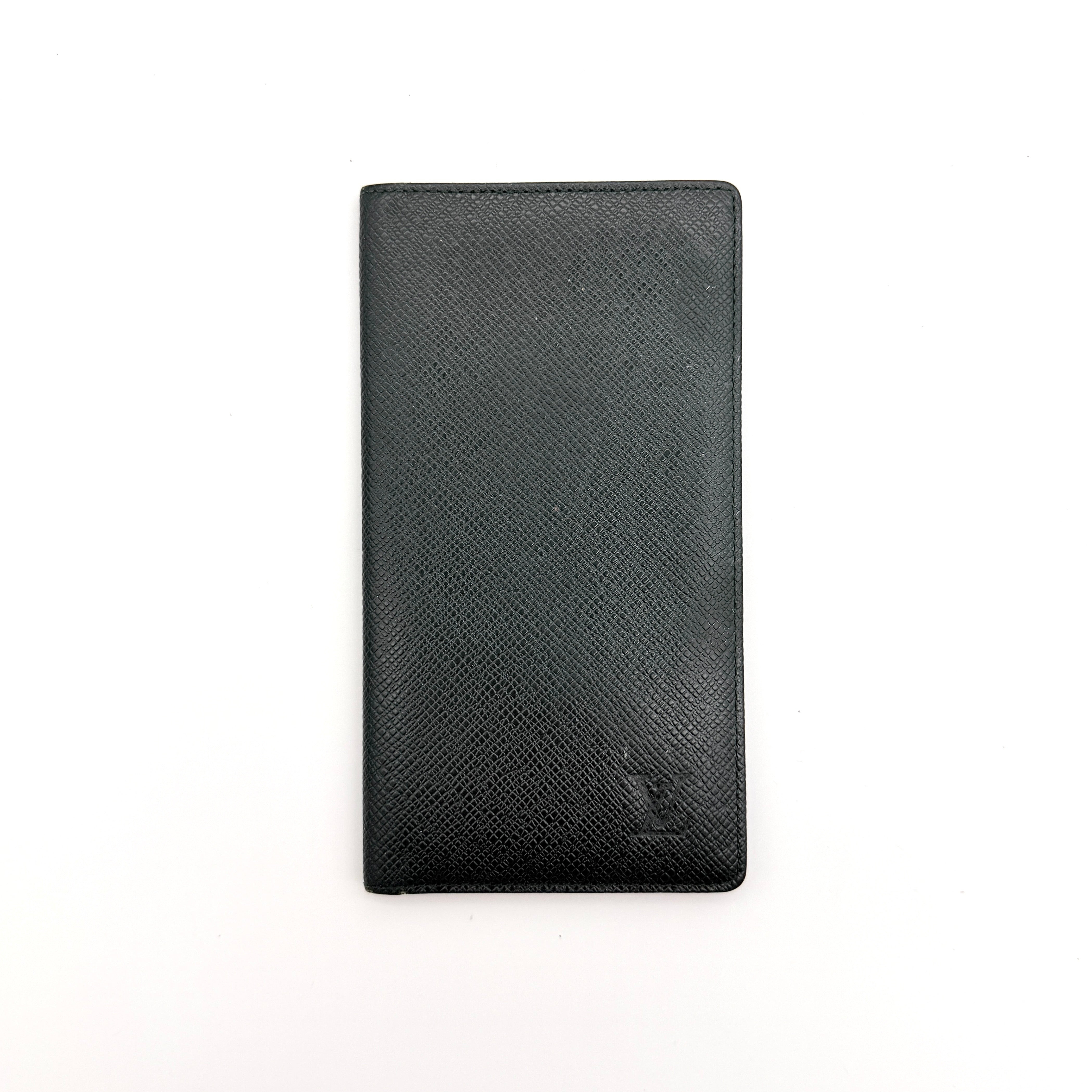 Louis Vuitton Taiga Brazza Wallet Dark Green