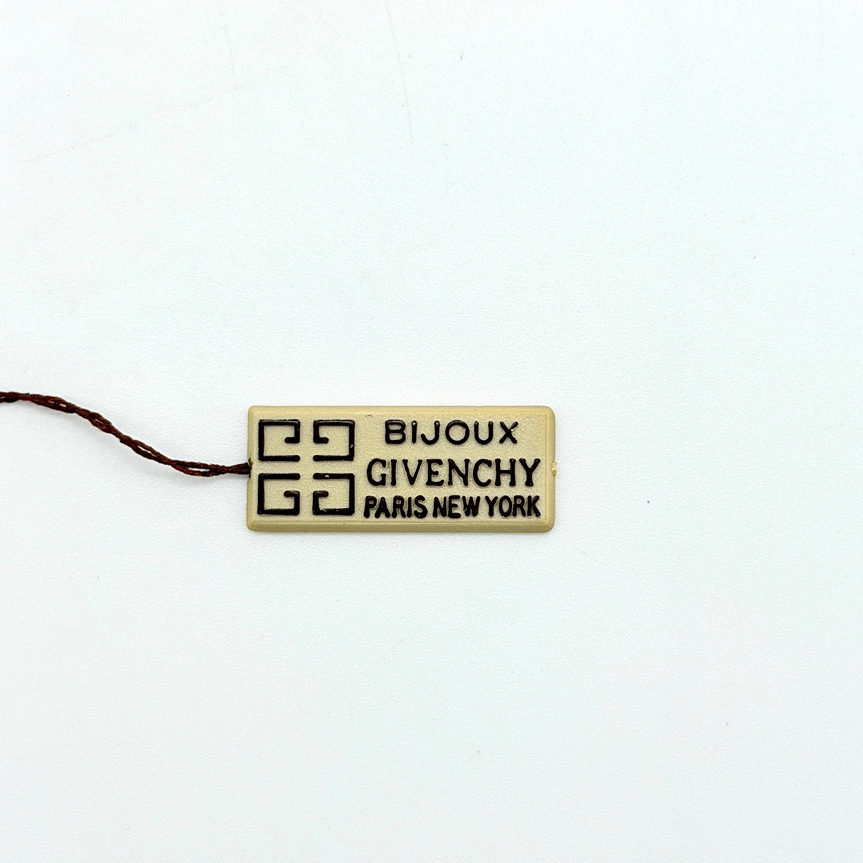 Givenchy G Logo Enamel Necklace Black/Gold