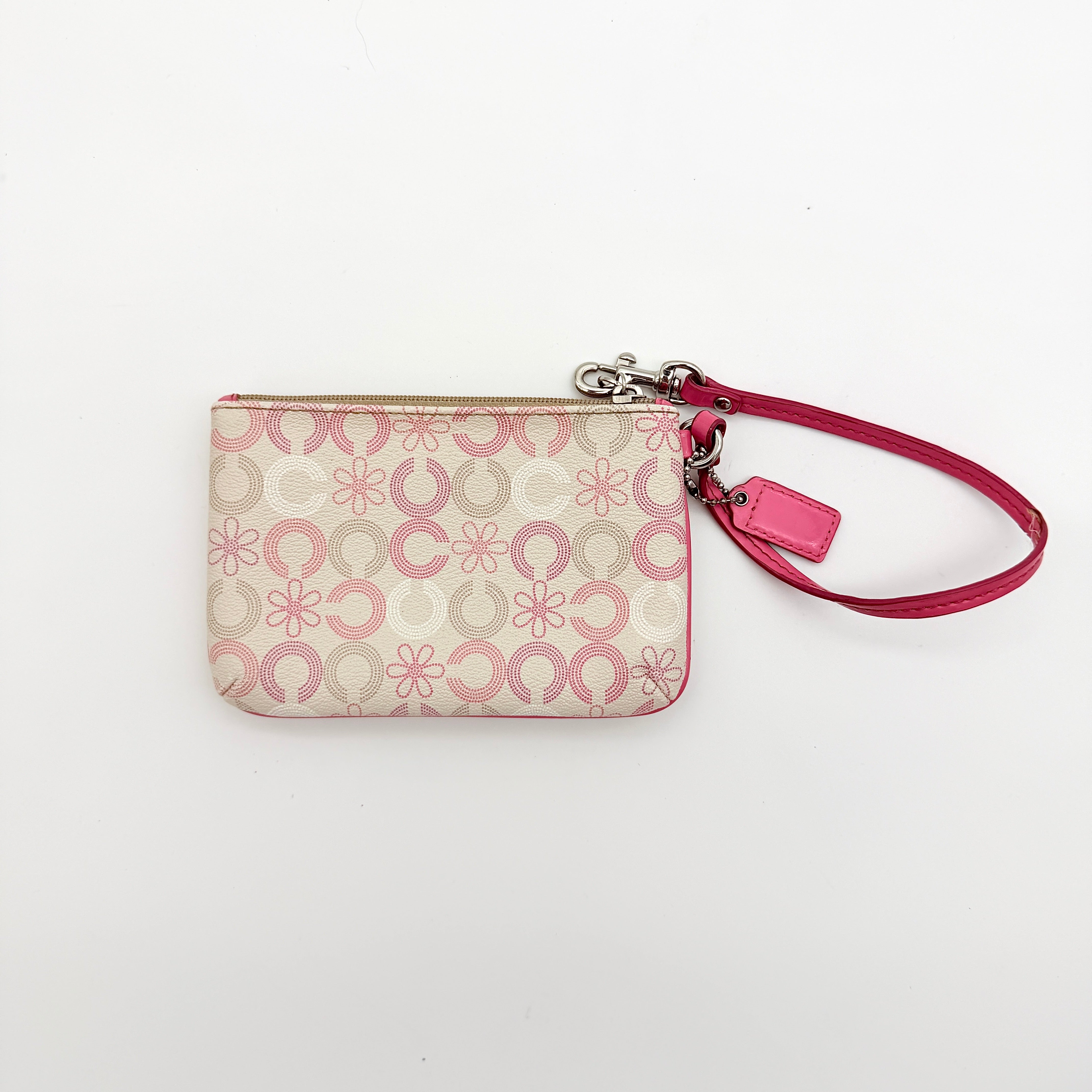 Coach Waverly Daisy Wristlet Pink