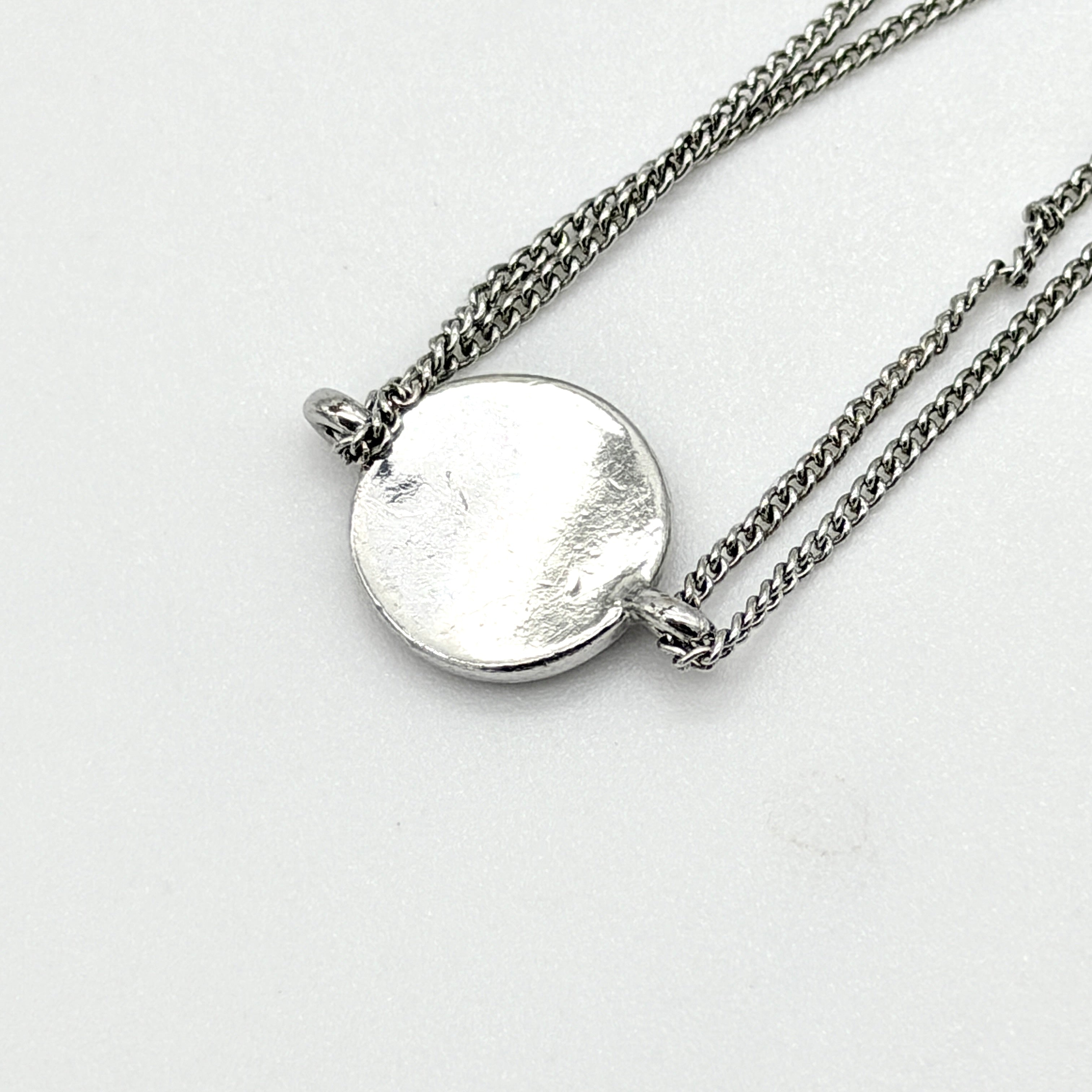 Christian Dior Logo Double Chain Bracelet Silver