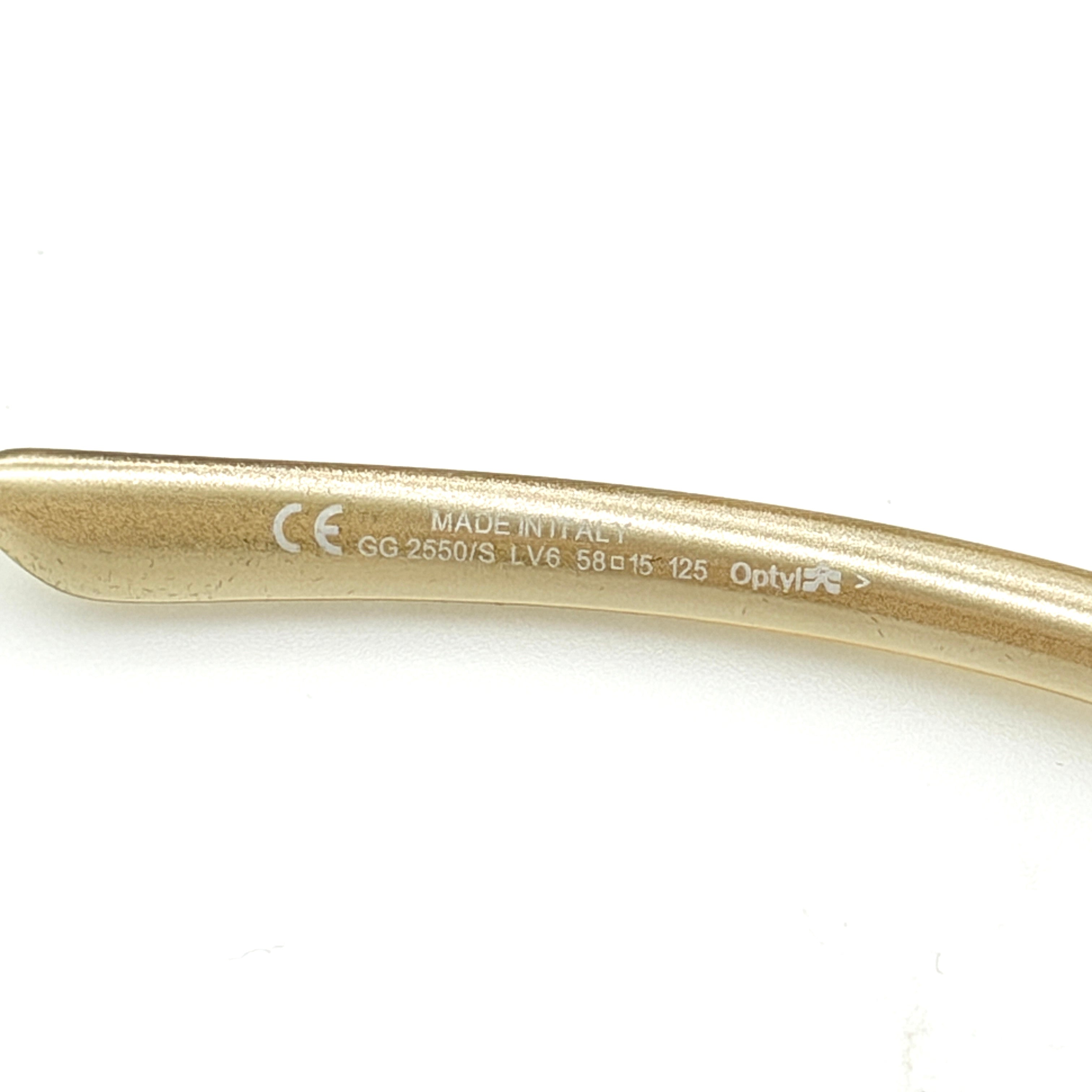 Gucci GG 2550/S LV6 Sunglasses Gold
