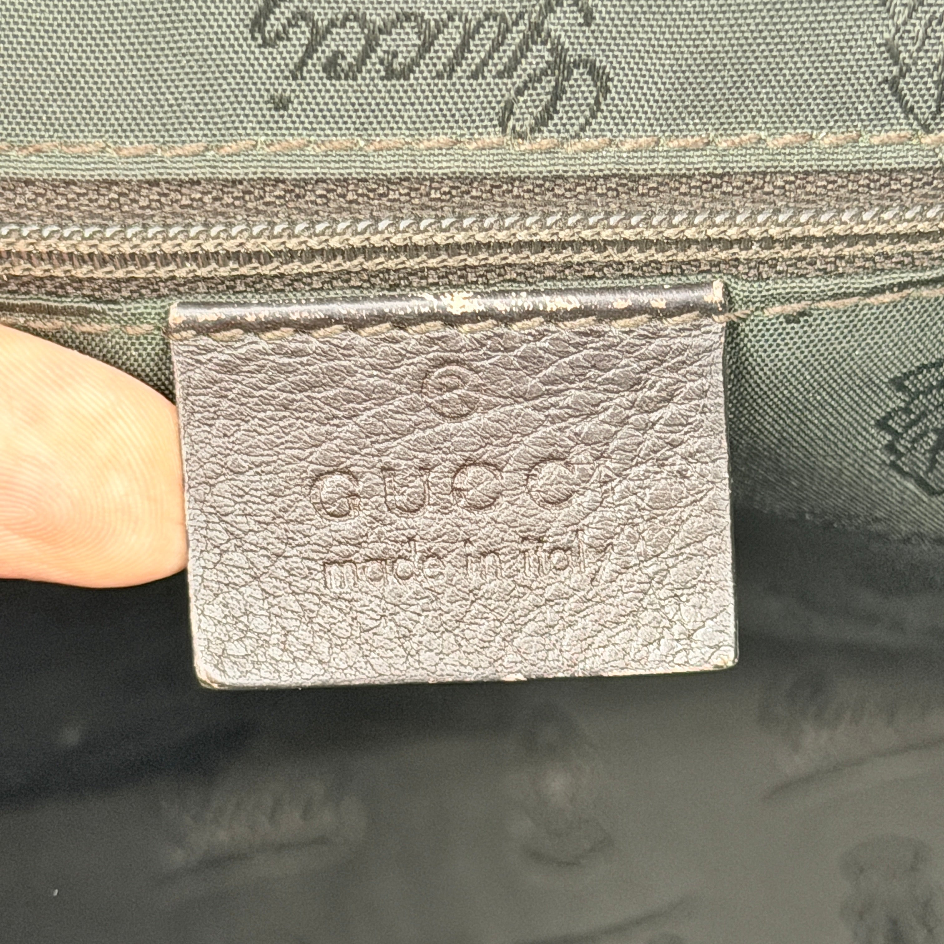 Gucci GG Guccissima New Ladies Hobo Shoulder Bag Dark Brown