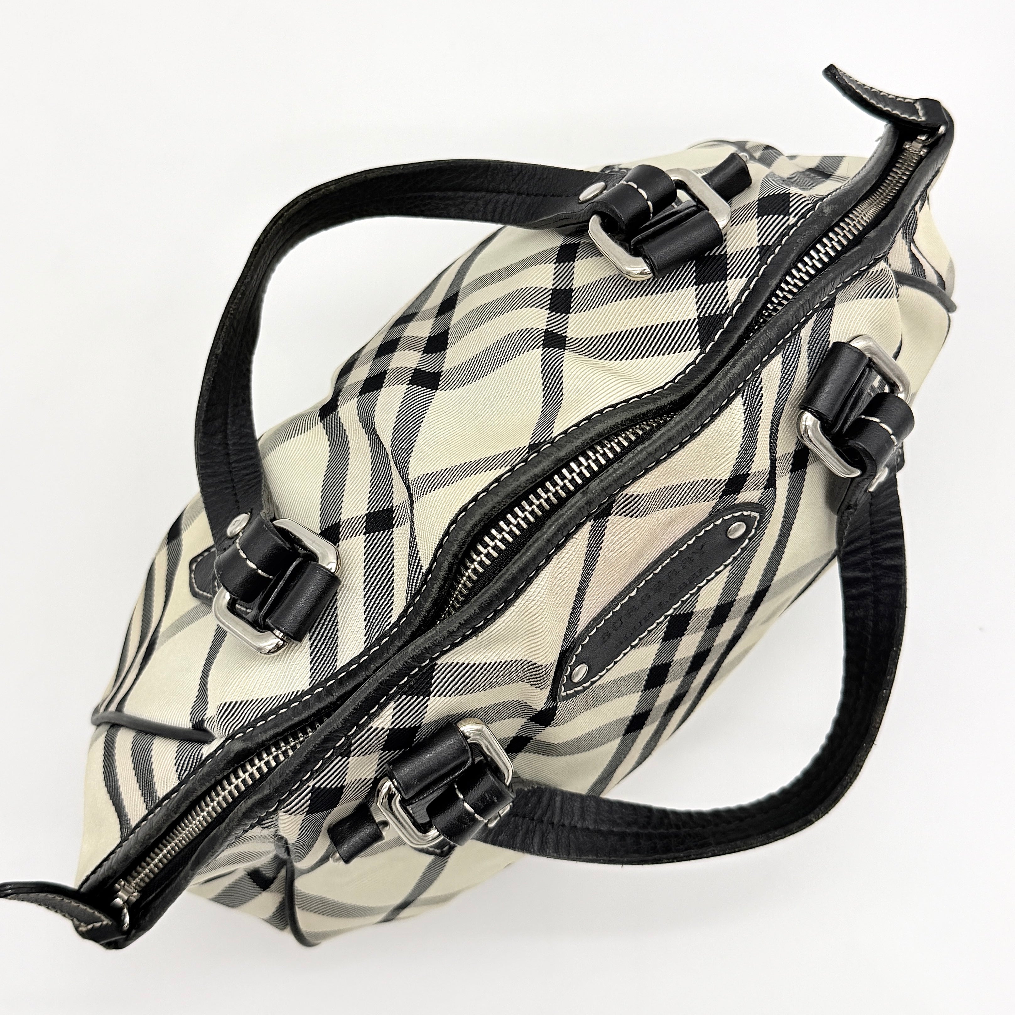 Burberry Blue Label 2Way Nova Check Shoulder Bag Black