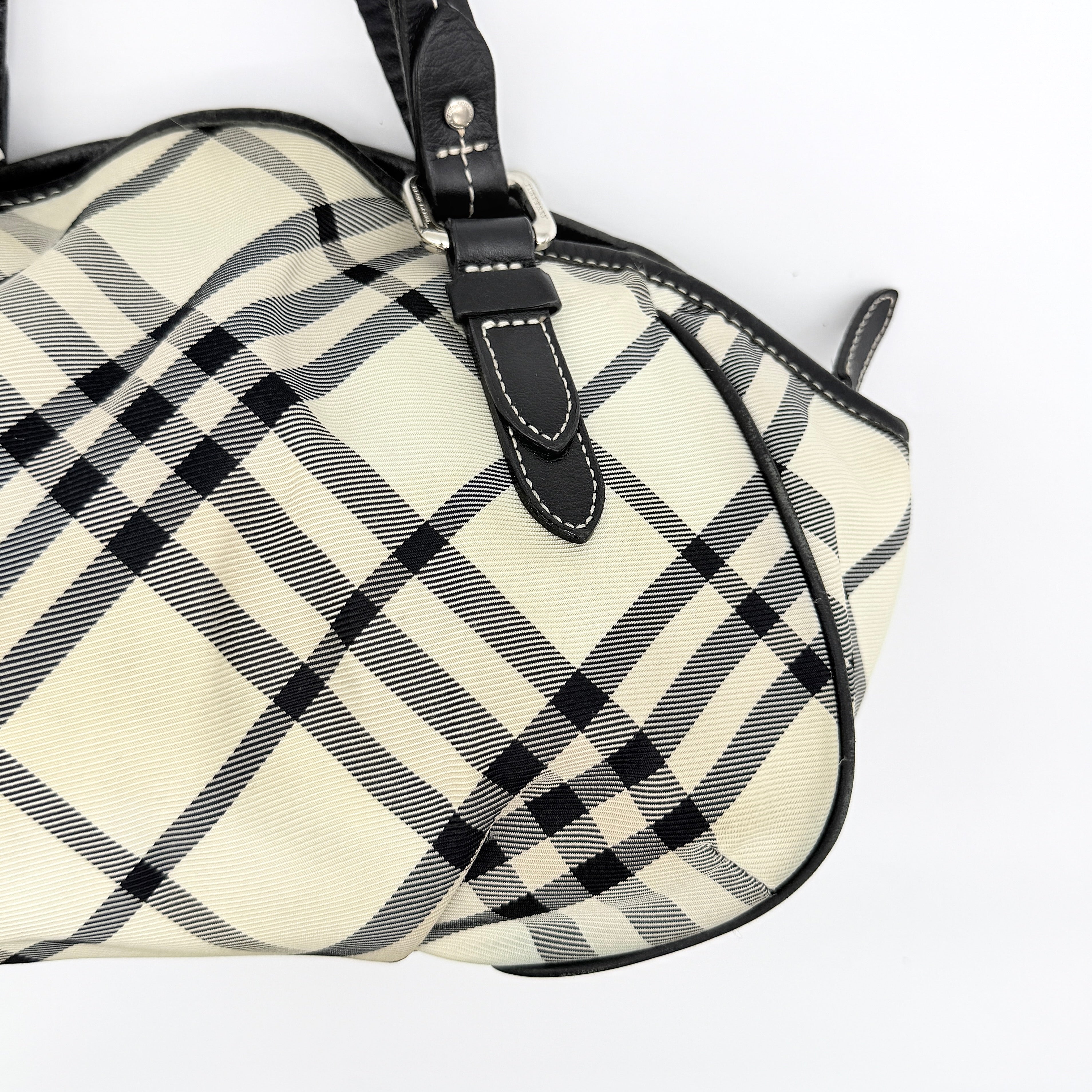 Burberry Blue Label 2Way Nova Check Shoulder Bag Black