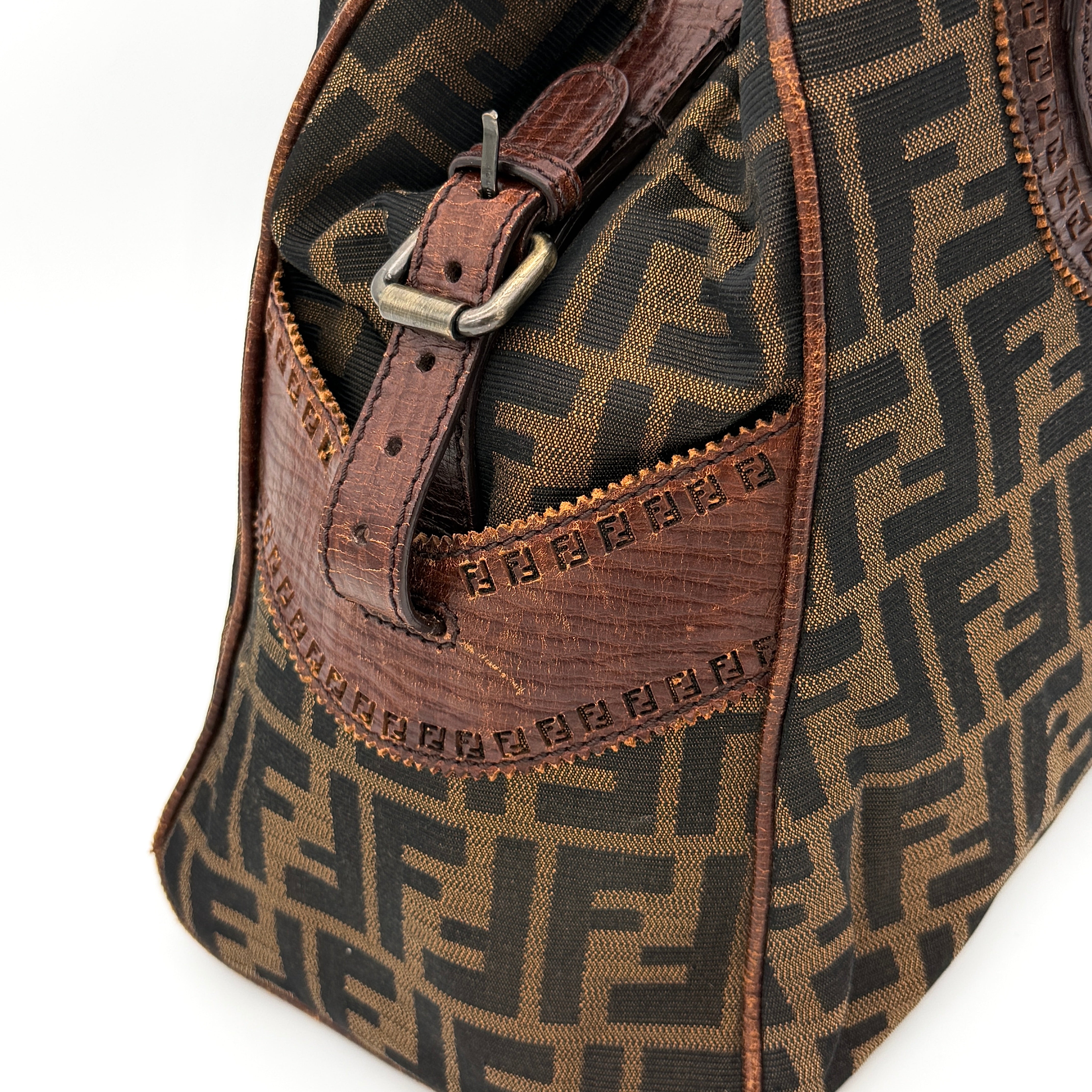 Fendi FF Zucca Etniko Handbag Brown