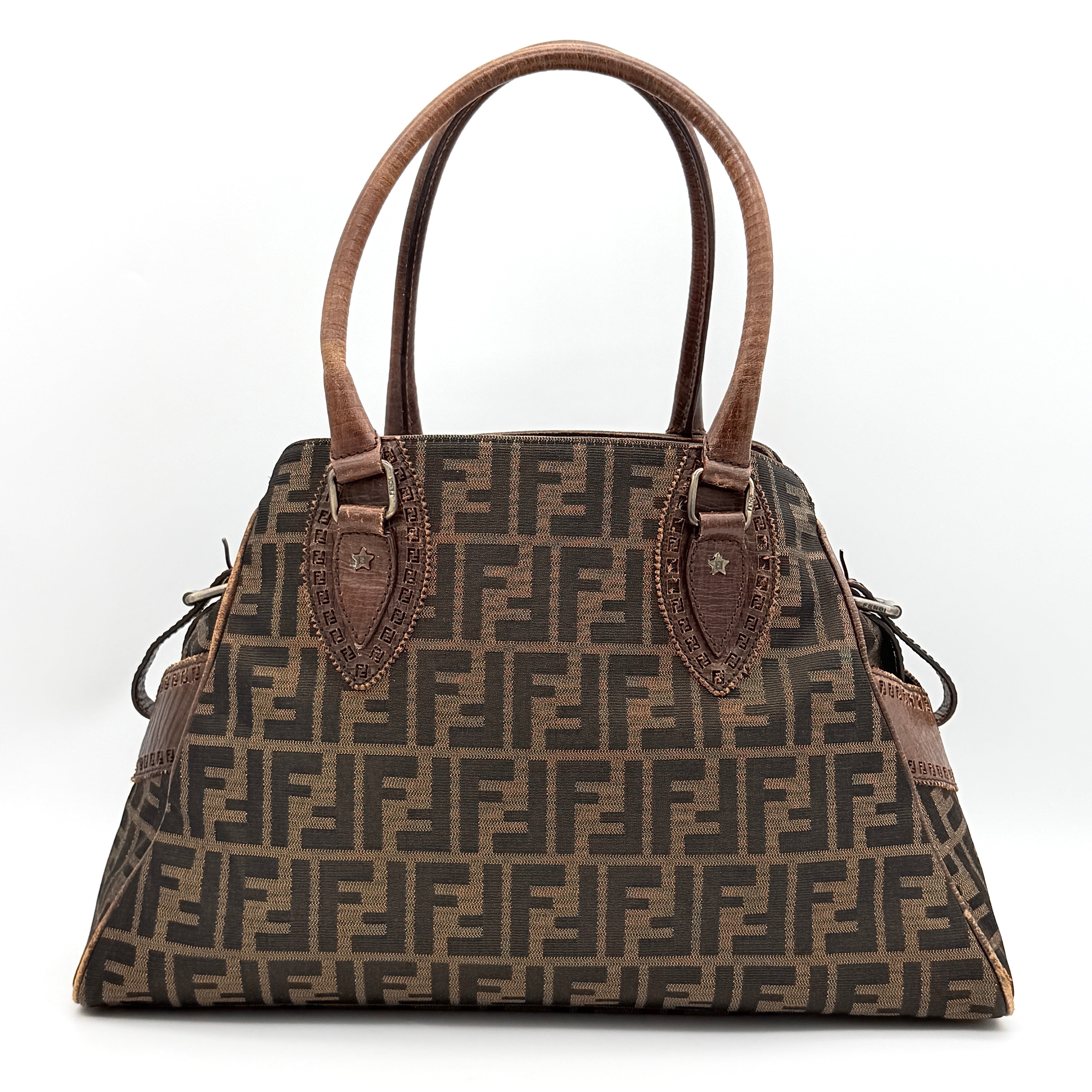 Fendi FF Zucca Etniko Handbag Brown