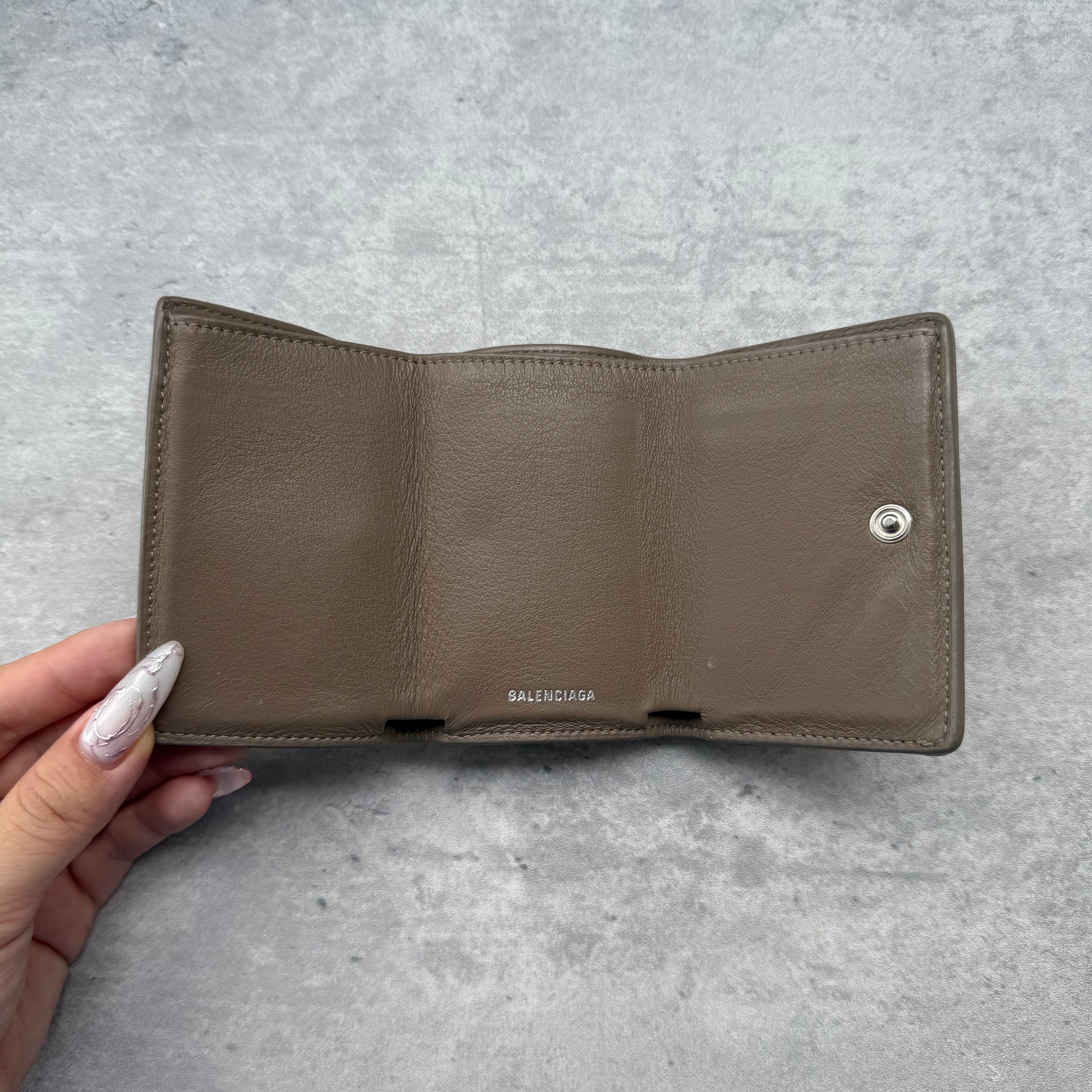 Balenciaga Papier Mini Wallet Brown