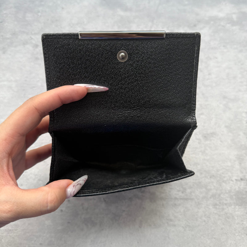 Gucci GG Monogram Compact Wallet Black