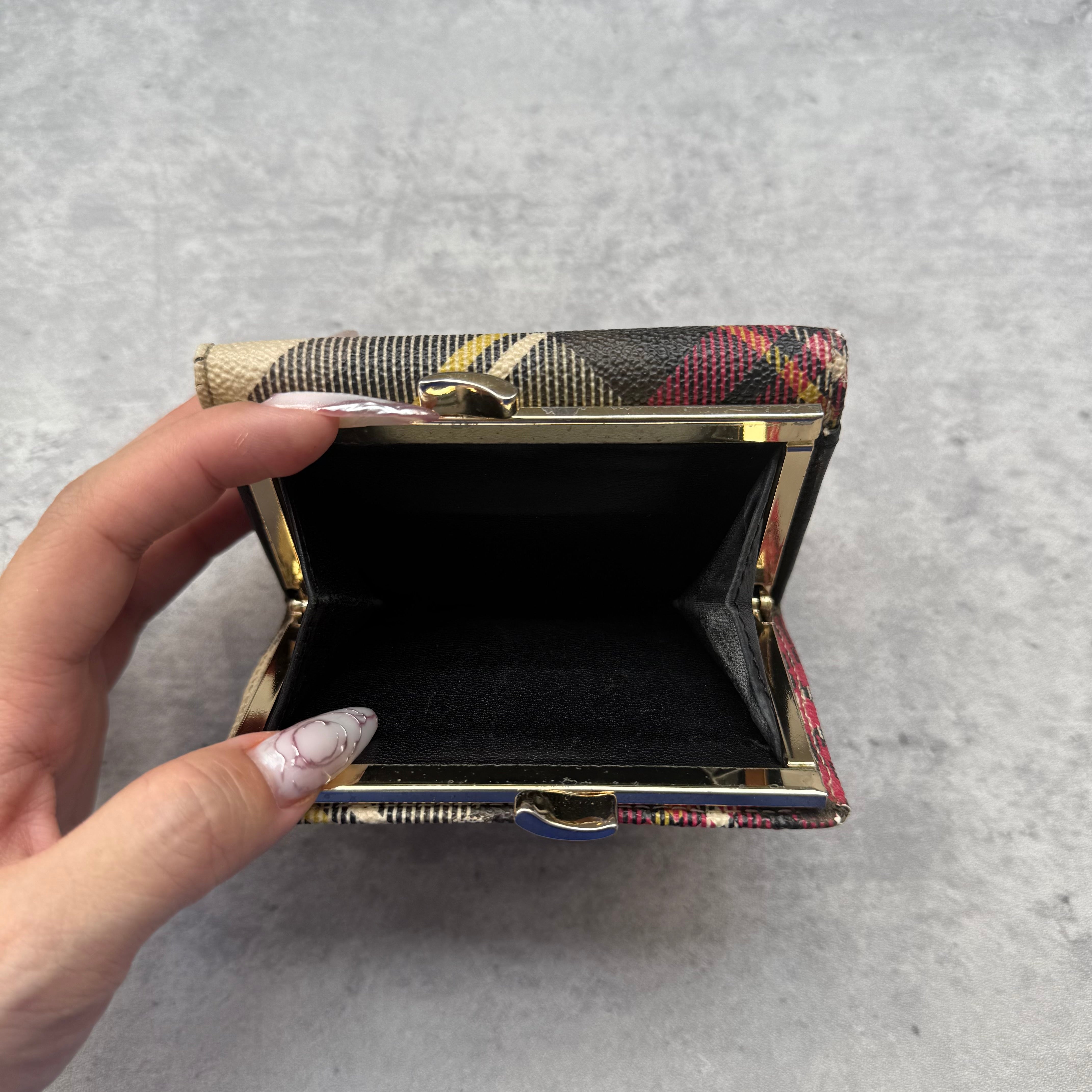 Vivienne Westwood Orb Checkered Mini Wallet Multicolor