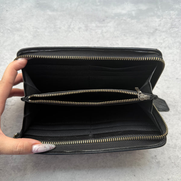 Vivienne Westwood Orb All-Over Star Long Wallet Black