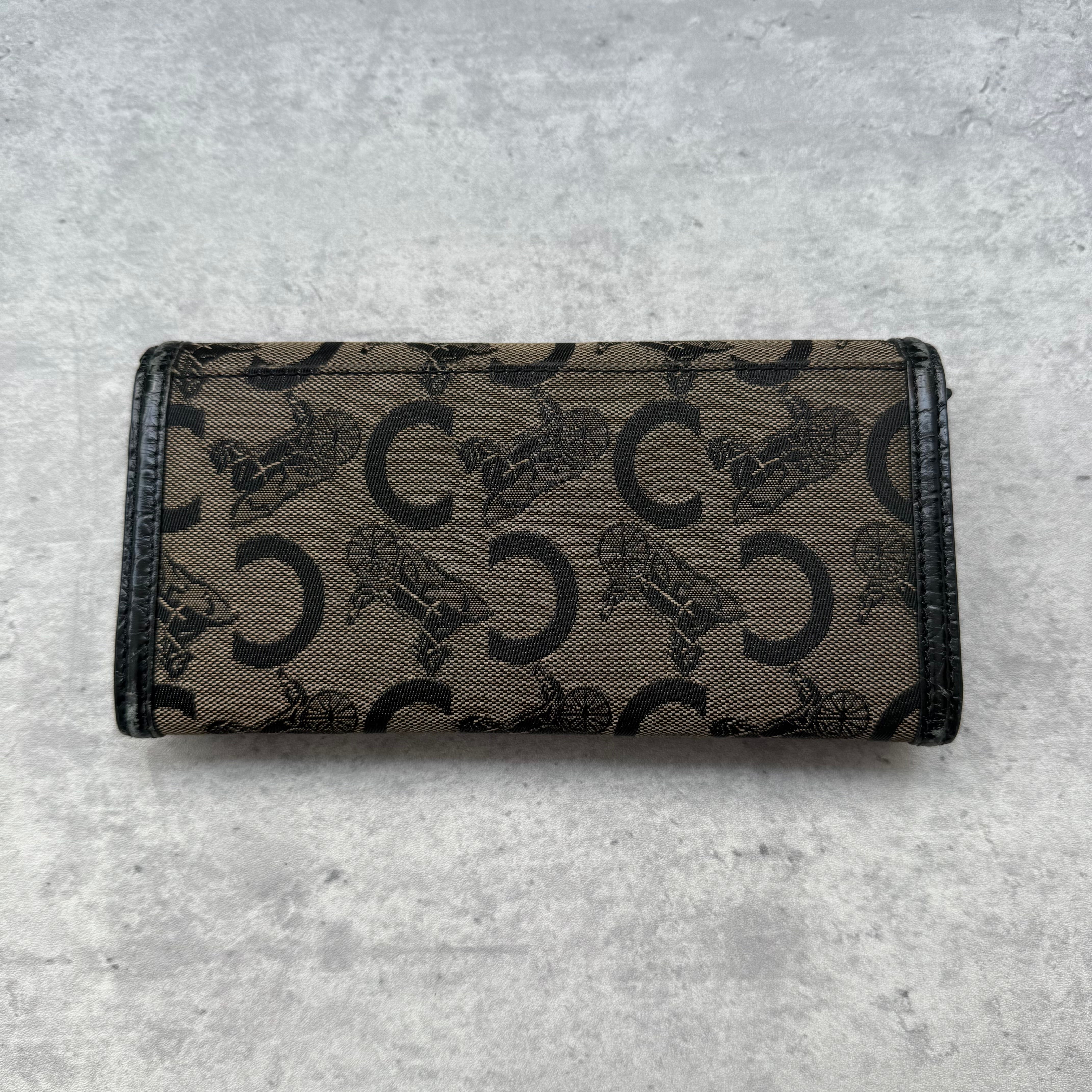 Celine Macadam Horse Carriage Long Wallet Brown