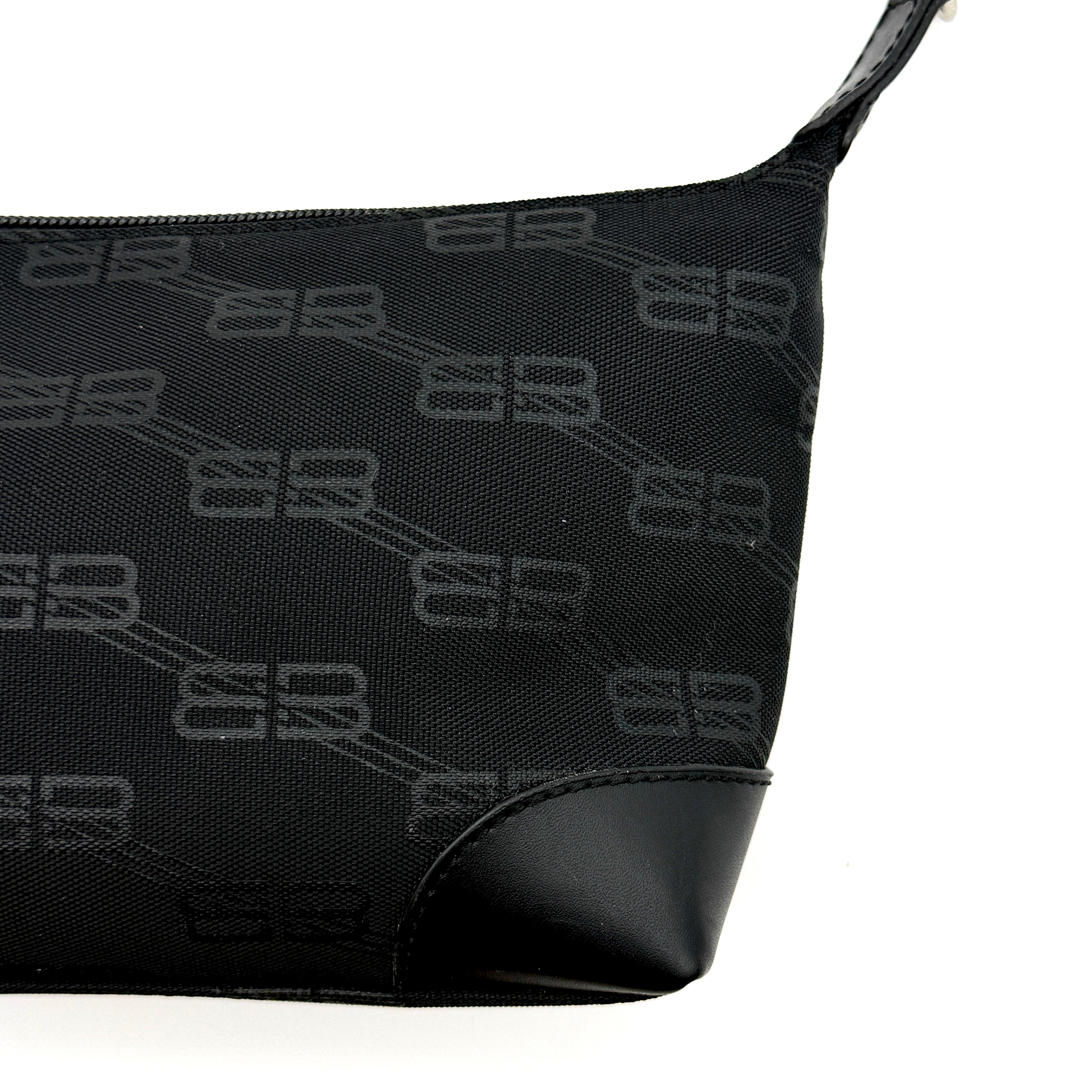 Balenciaga BB Print Shoulder Bag Black
