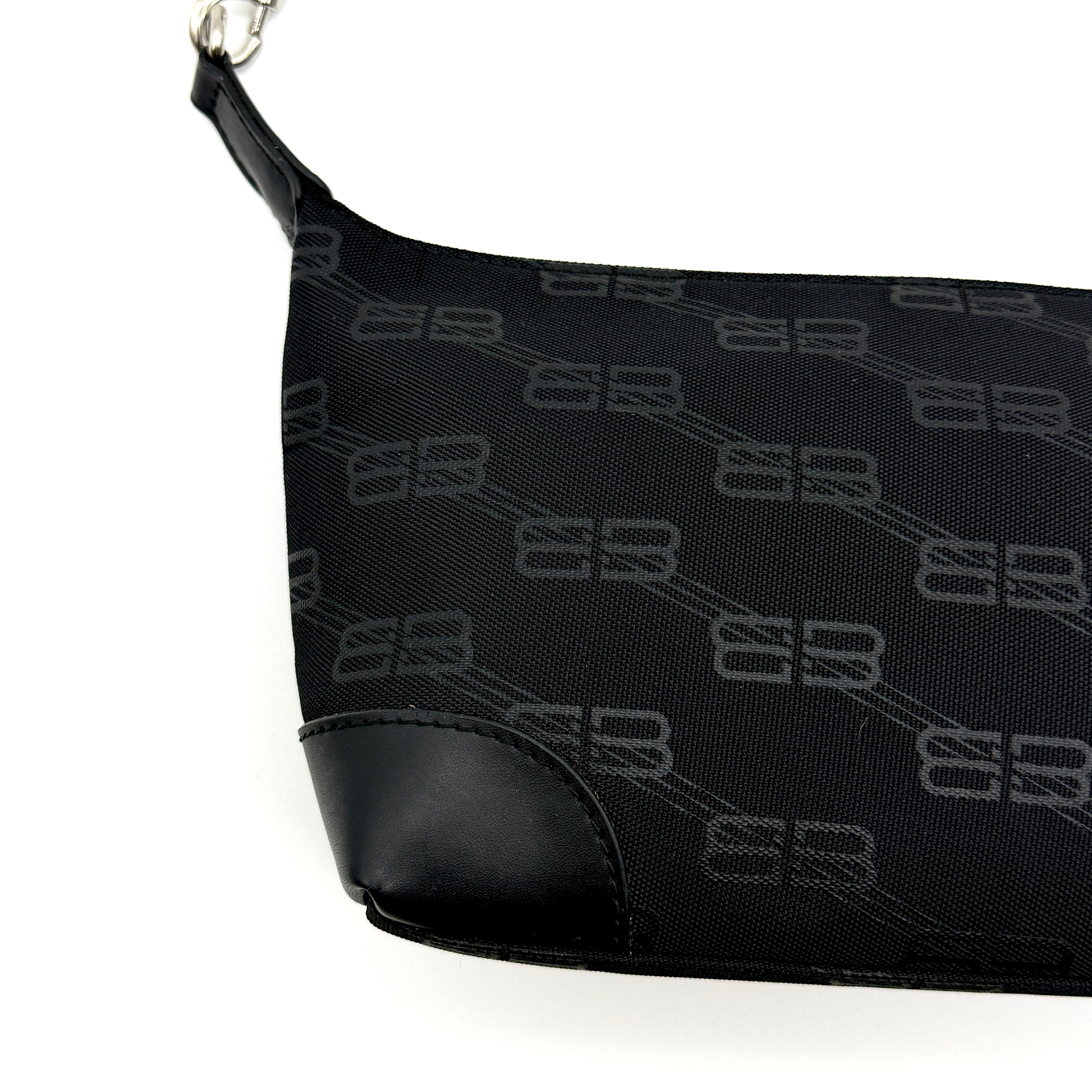 Balenciaga BB Print Shoulder Bag Black