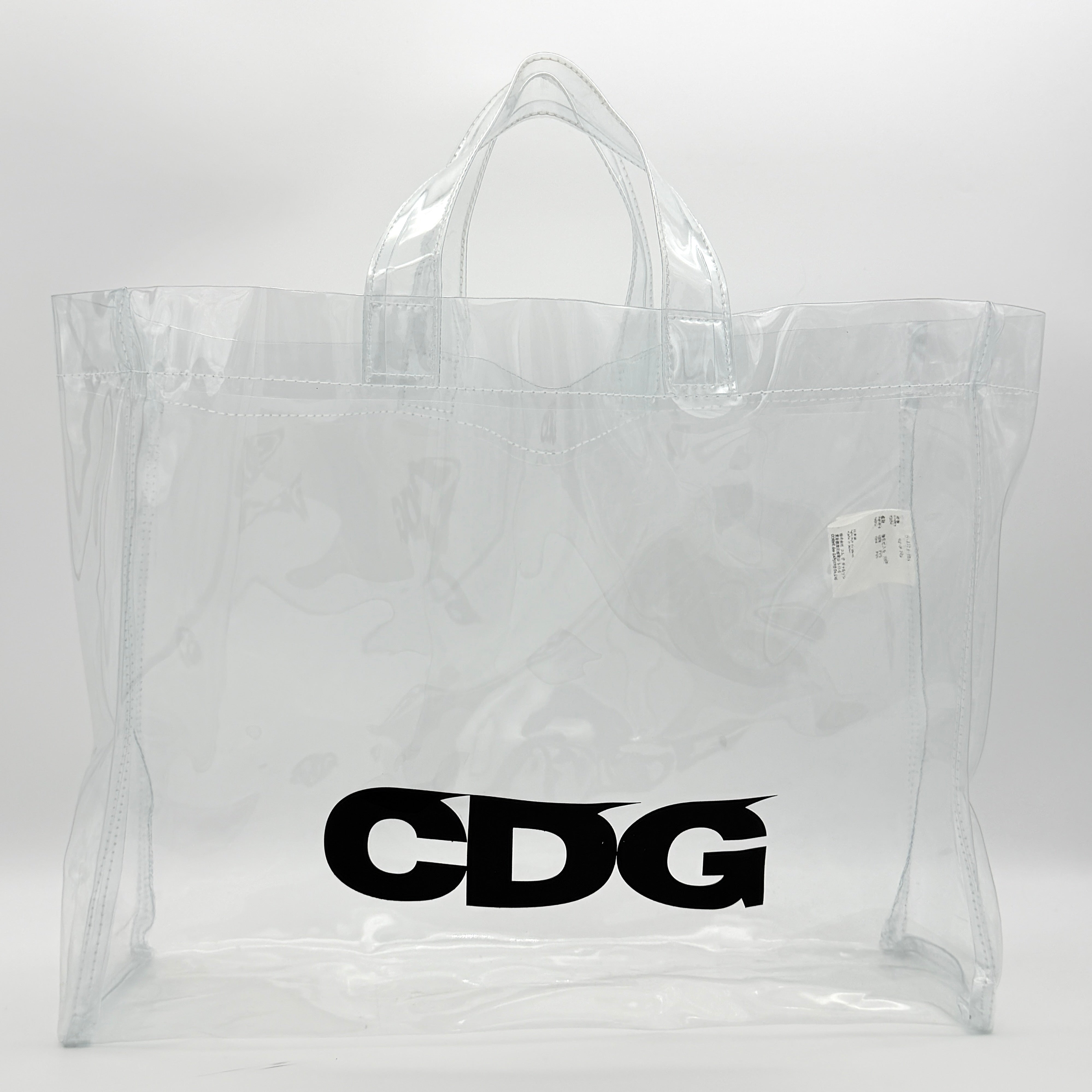 COMME des GARÇONS CDG Transparent PVC Tote Bag Clear