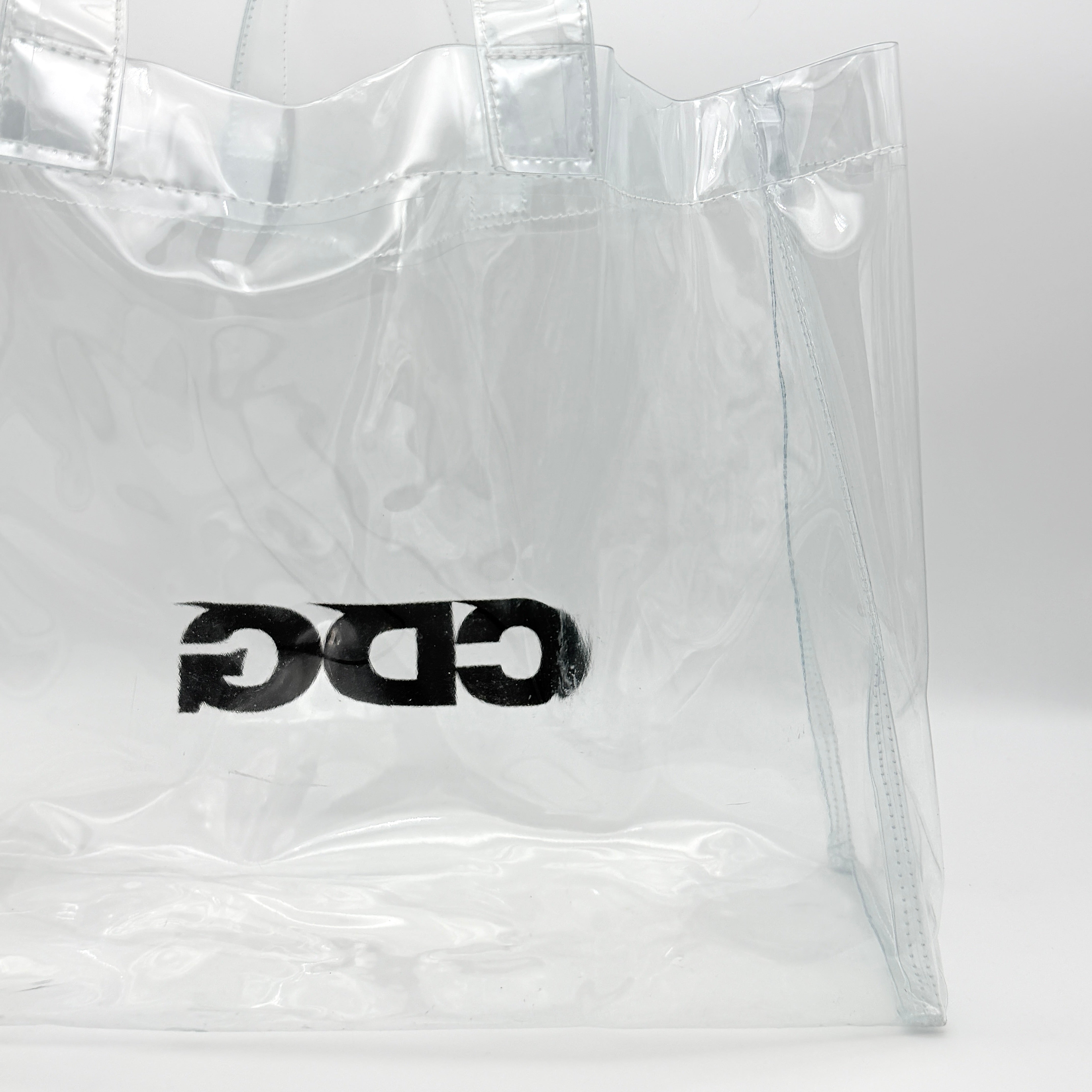 COMME des GARÇONS CDG Transparent PVC Tote Bag Clear