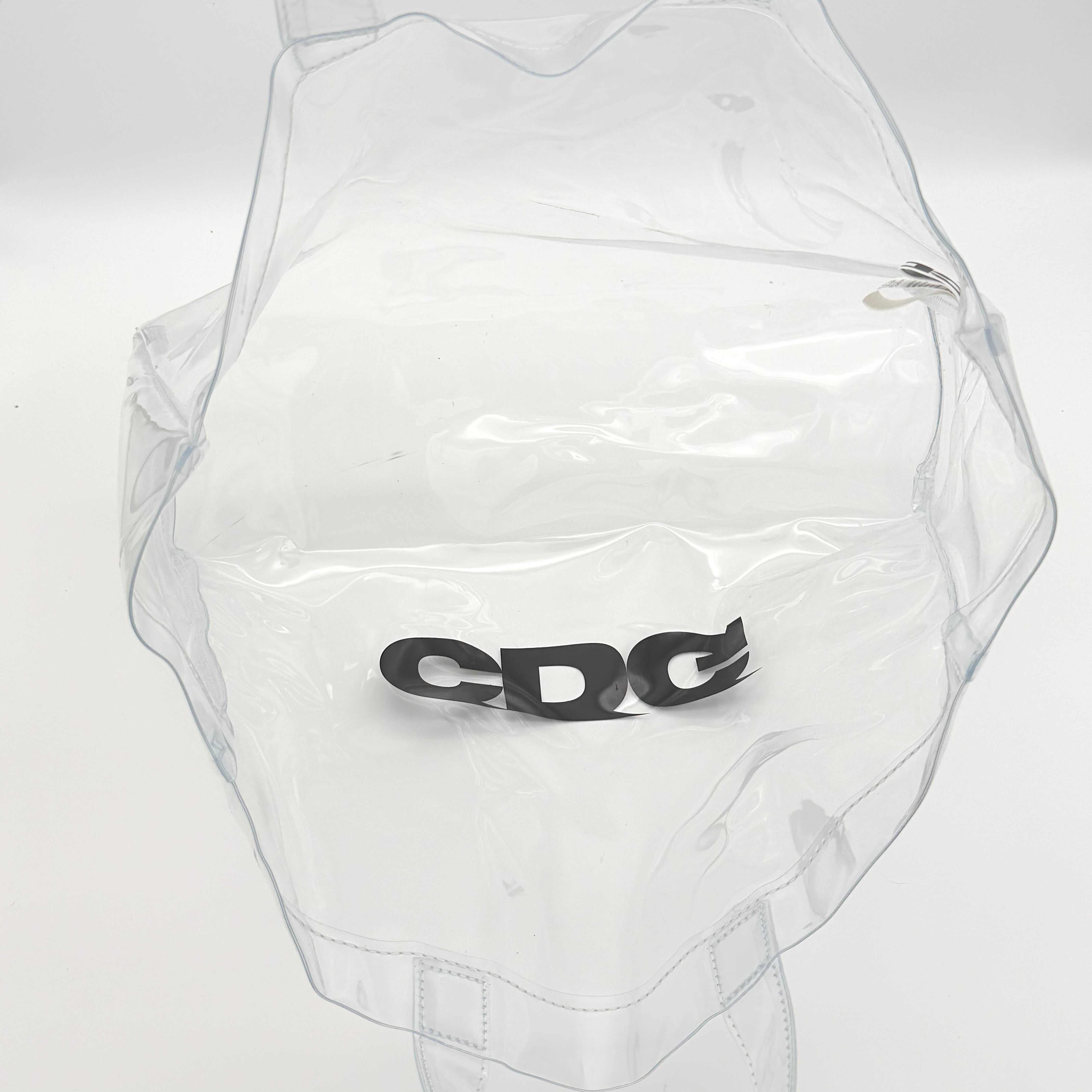 COMME des GARÇONS CDG Transparent PVC Tote Bag Clear