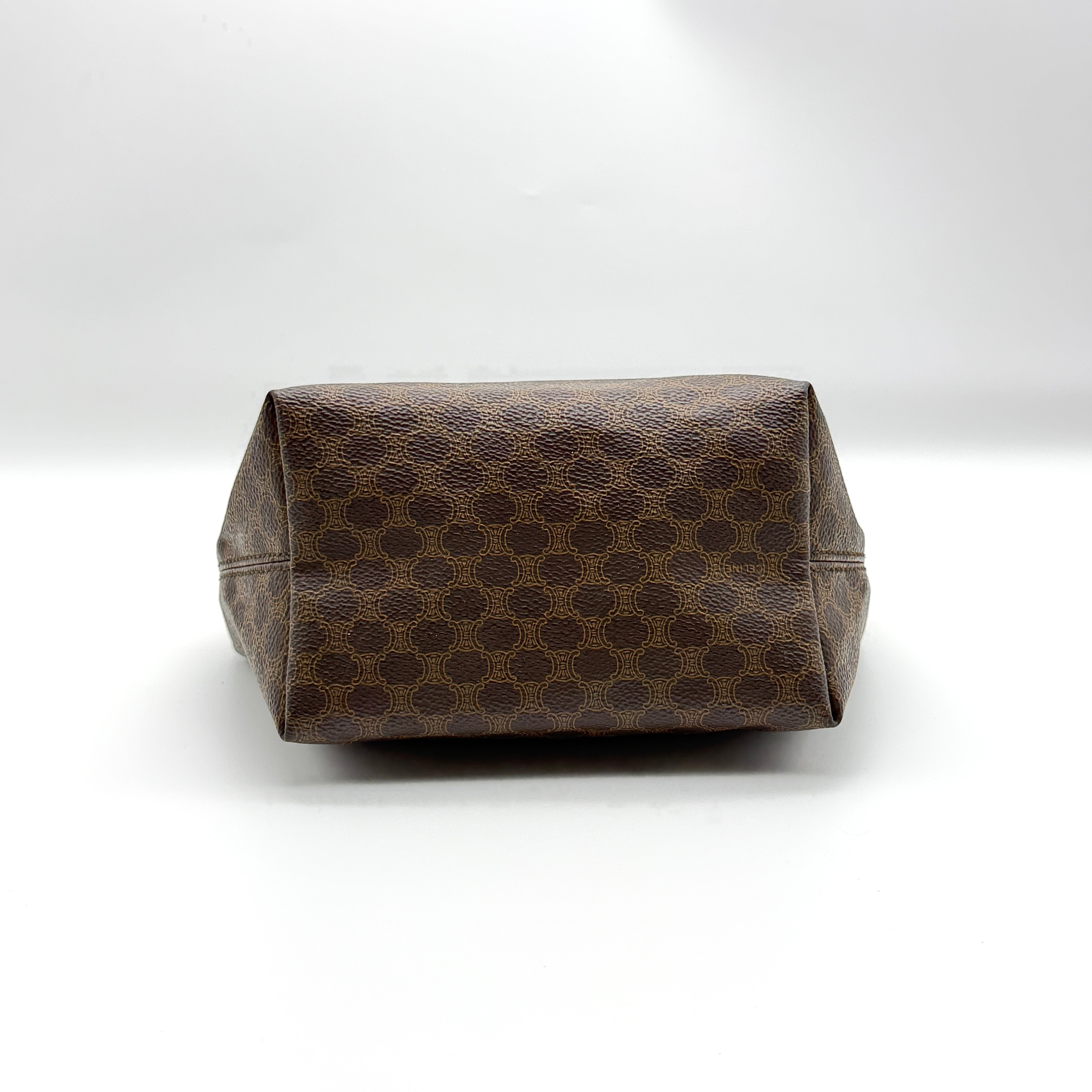 Celine Macadam Hobo Shoulder Bag Brown