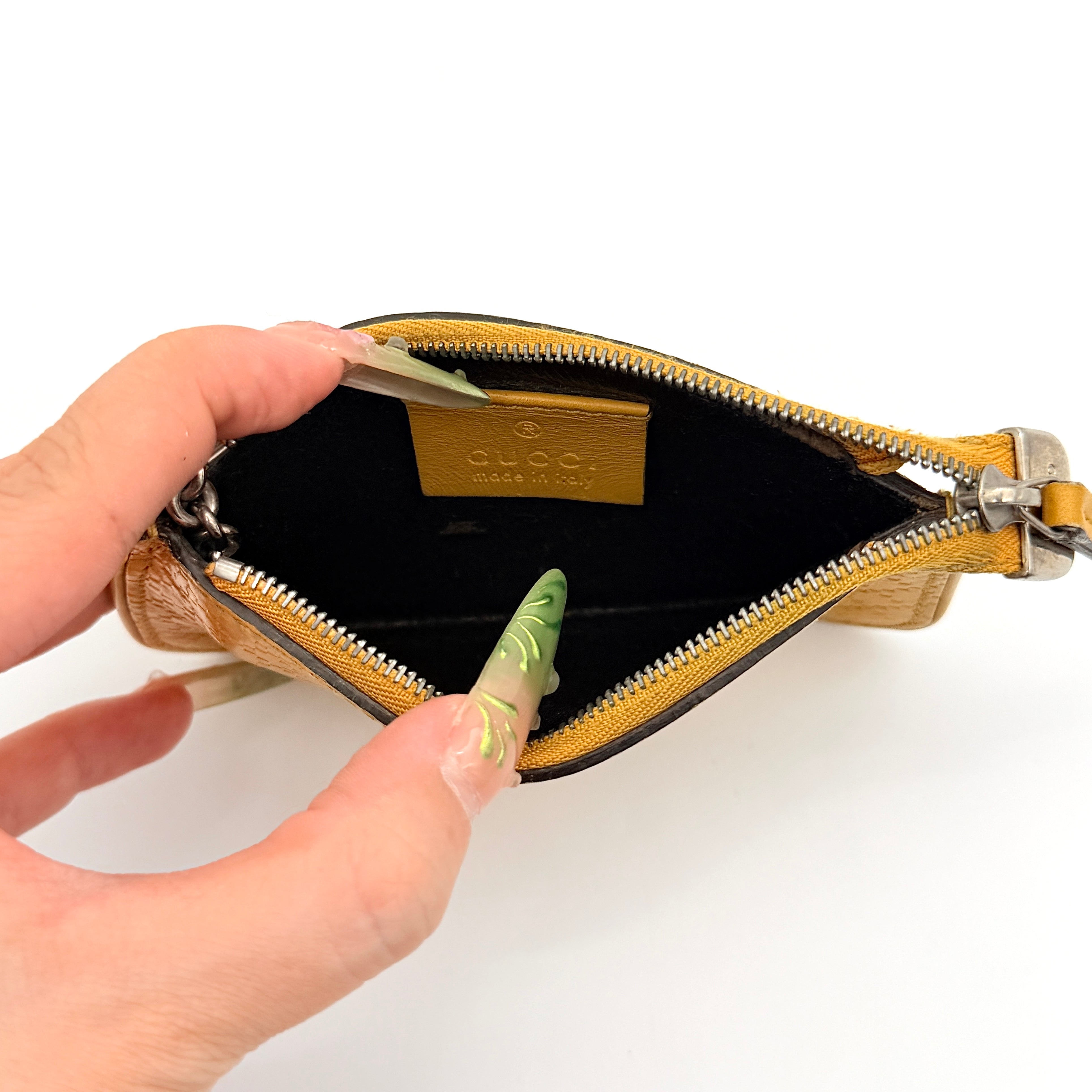 Gucci Diamante Coin Case Yellow