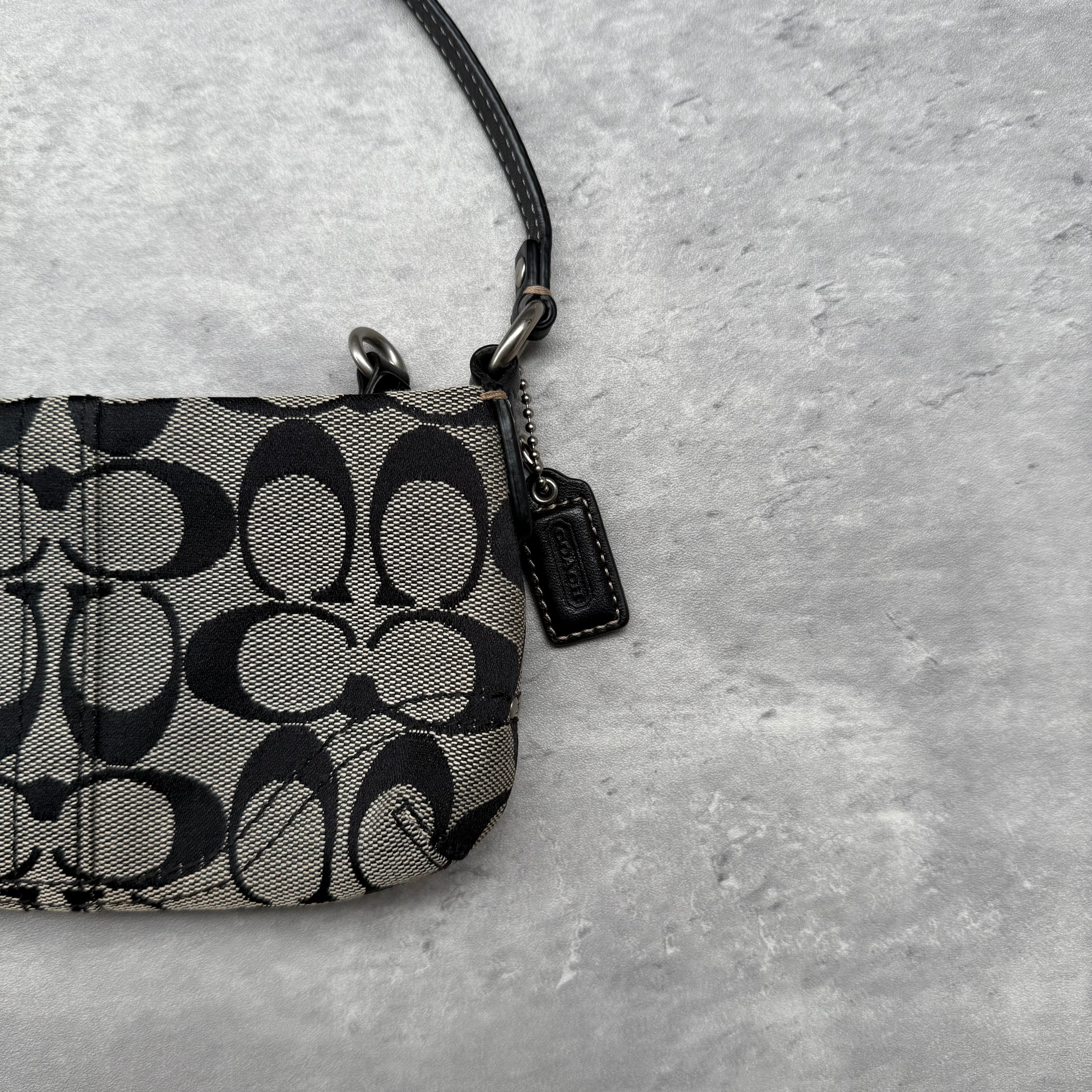 Coach Signature Canvas Mini Bag Black/Grey