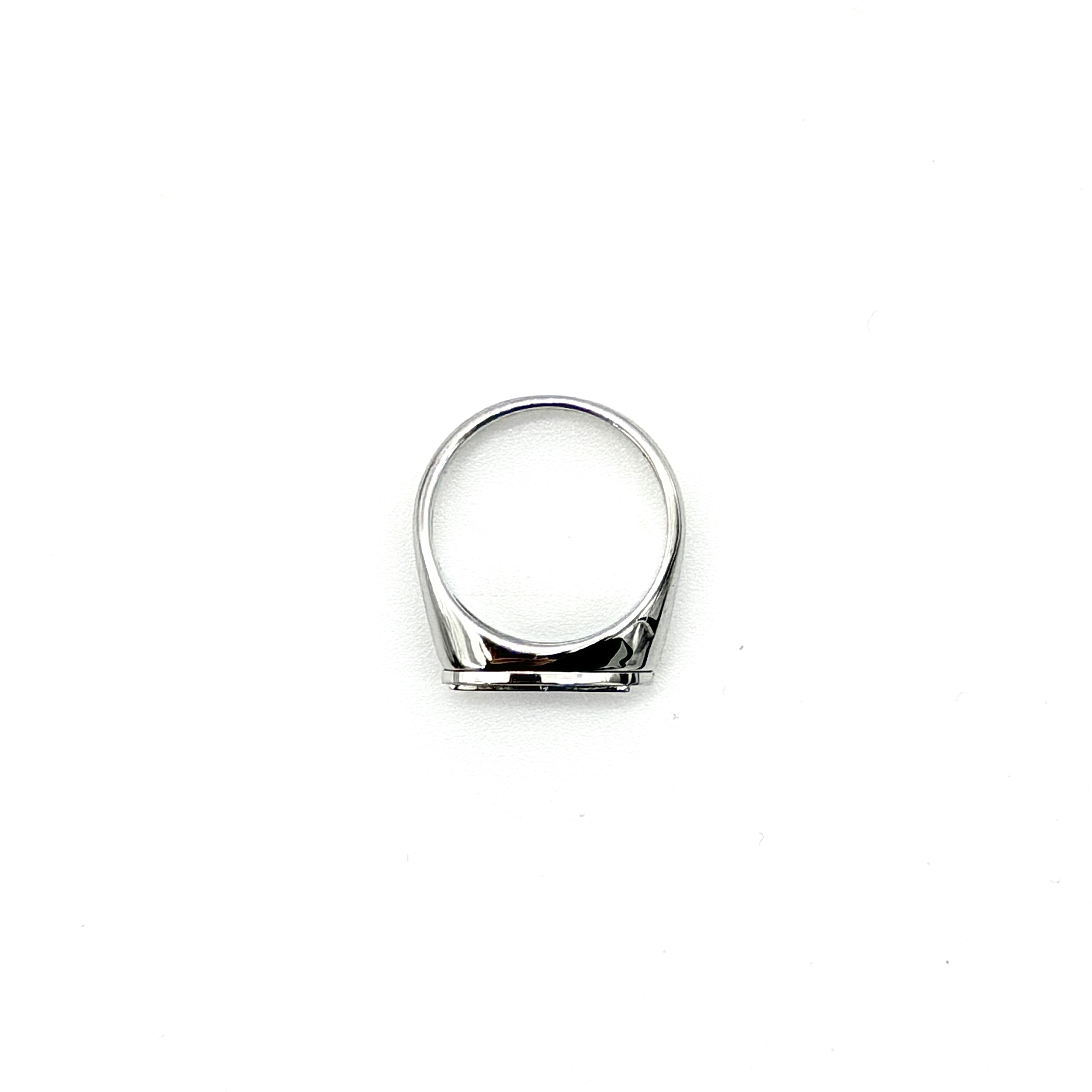 Diesel Oval D Logo Ring Silver