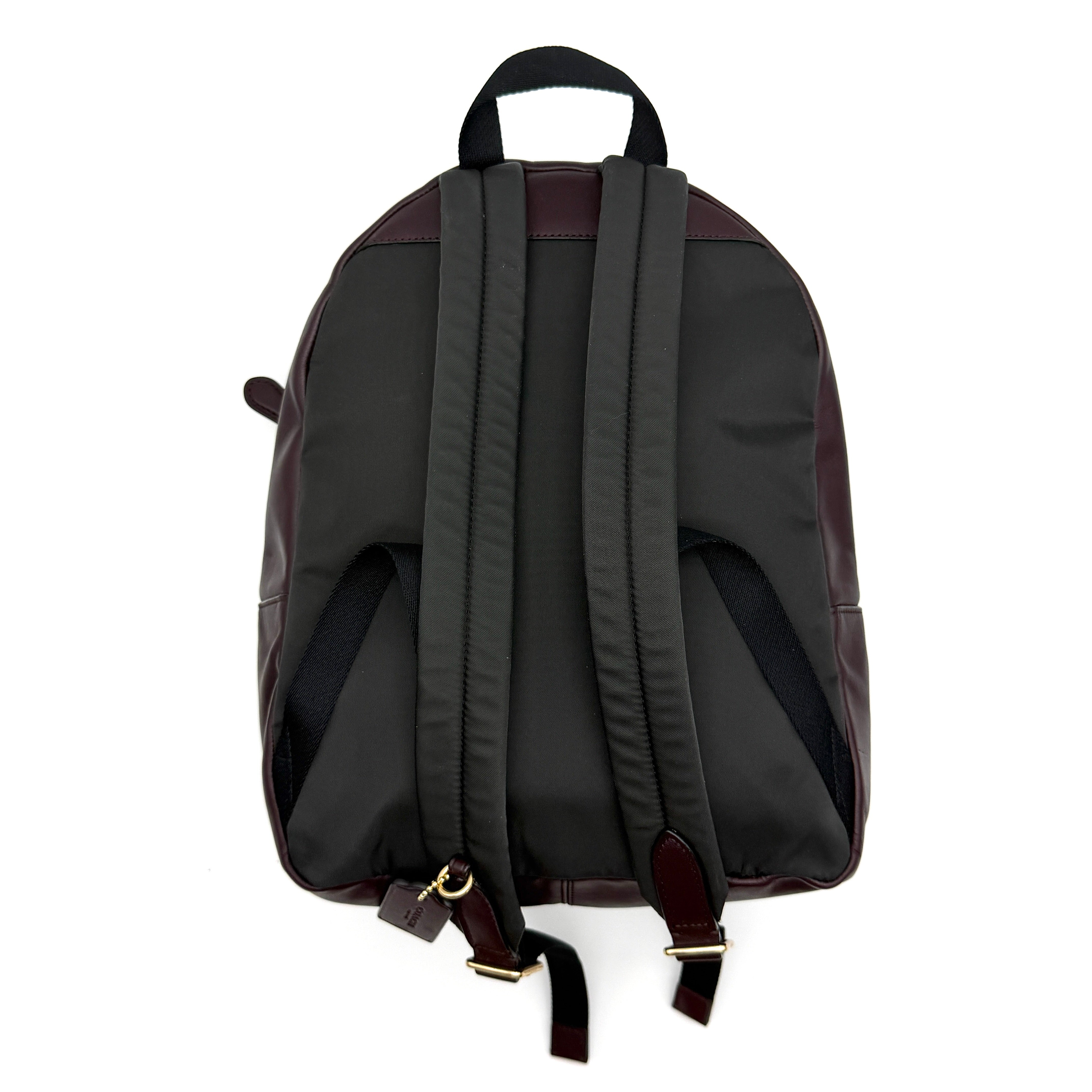 Coach Signature Charlie Stripe Backpack Brown/Pink